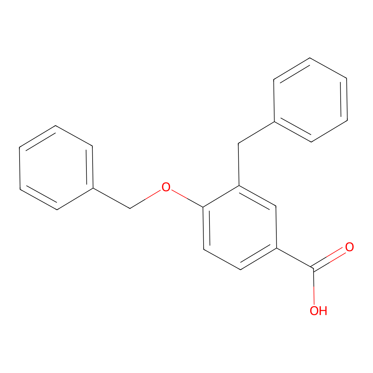 3-BenZyl-4-(benZyloxy)benZoic acid molecular structure, CAS 2918865-80-0