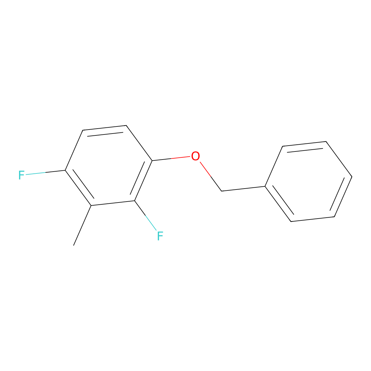 1-(Benzyloxy)-2,4-difluoro-3-methylbenzene molecular structure, CAS 2918866-43-8