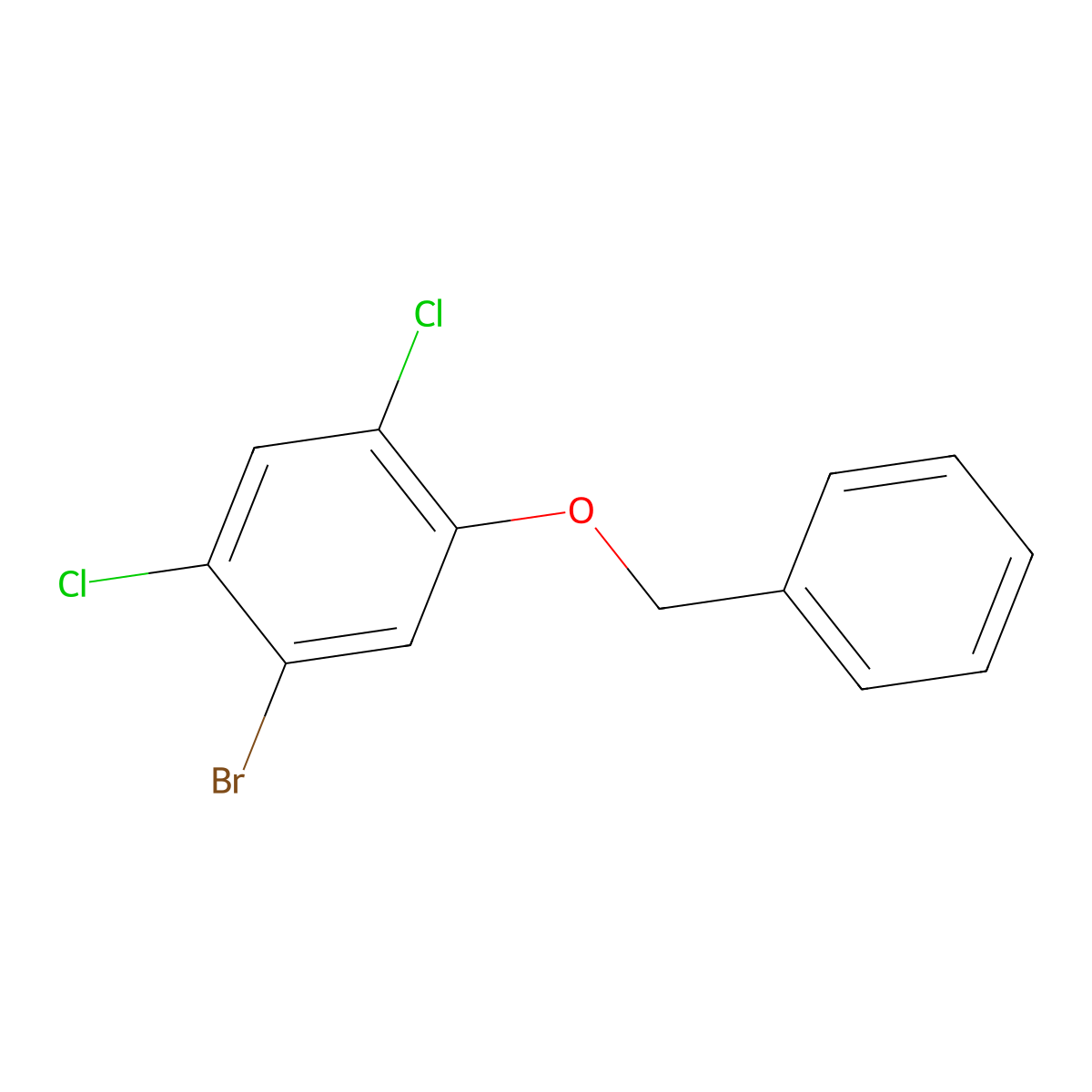 1-(Benzyloxy)-5-bromo-2,4-dichlorobenzene molecular structure, CAS 2918867-04-4