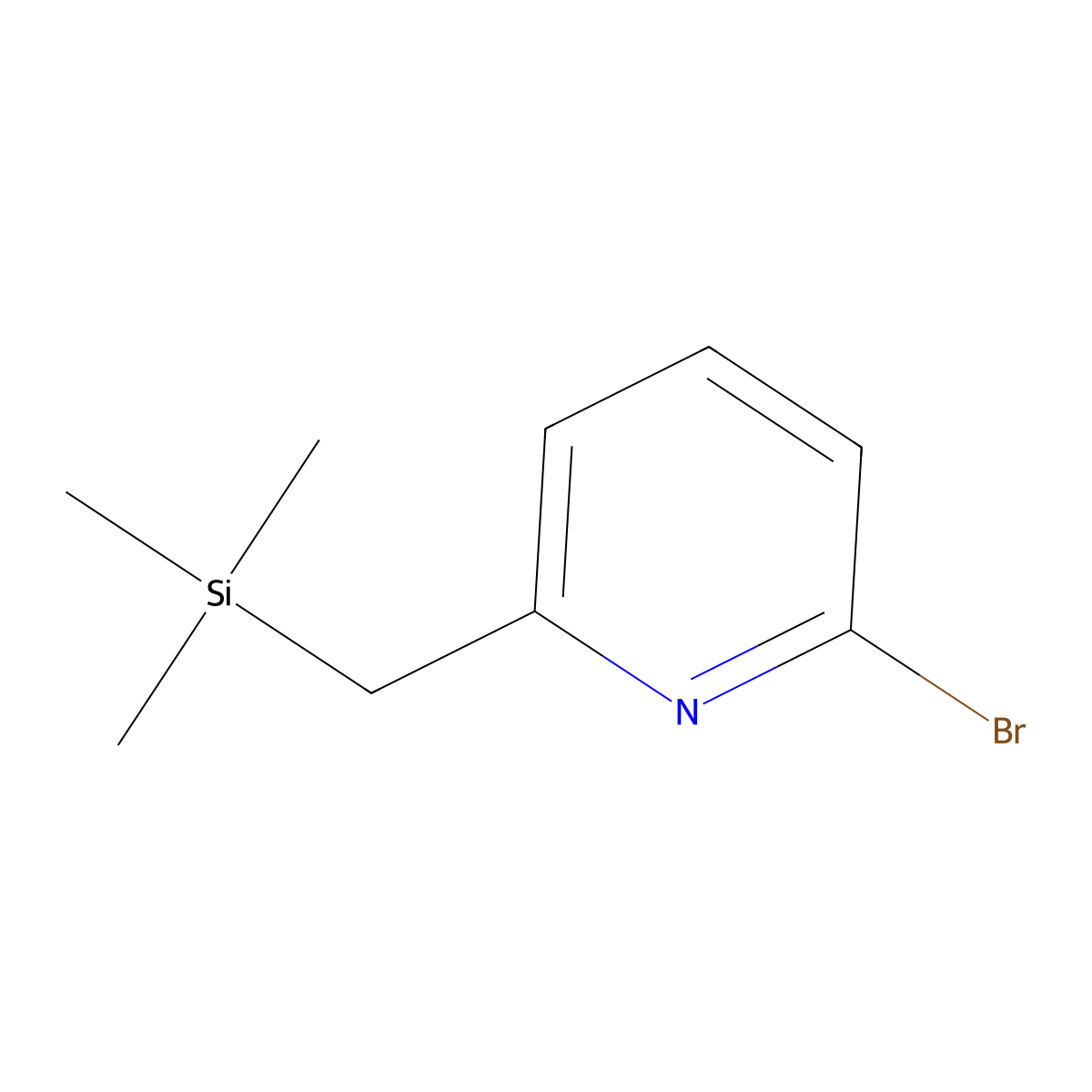 2-Bromo-6-((trimethylsilyl)methyl)pyridine molecular structure, CAS 2918868-25-2