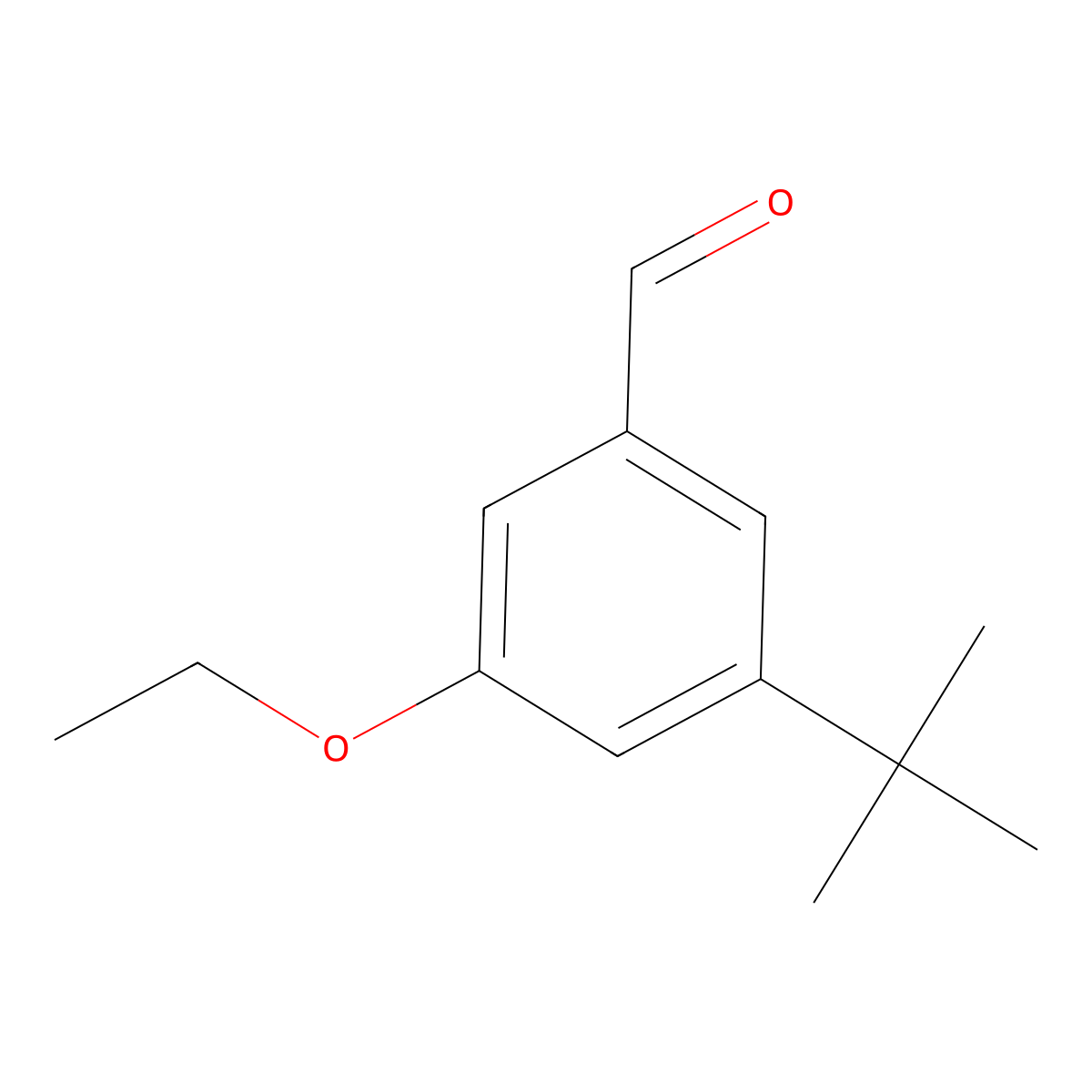 3-(Tert-butyl)-5-ethoxybenzaldehyde molecular structure, CAS 2918868-68-3