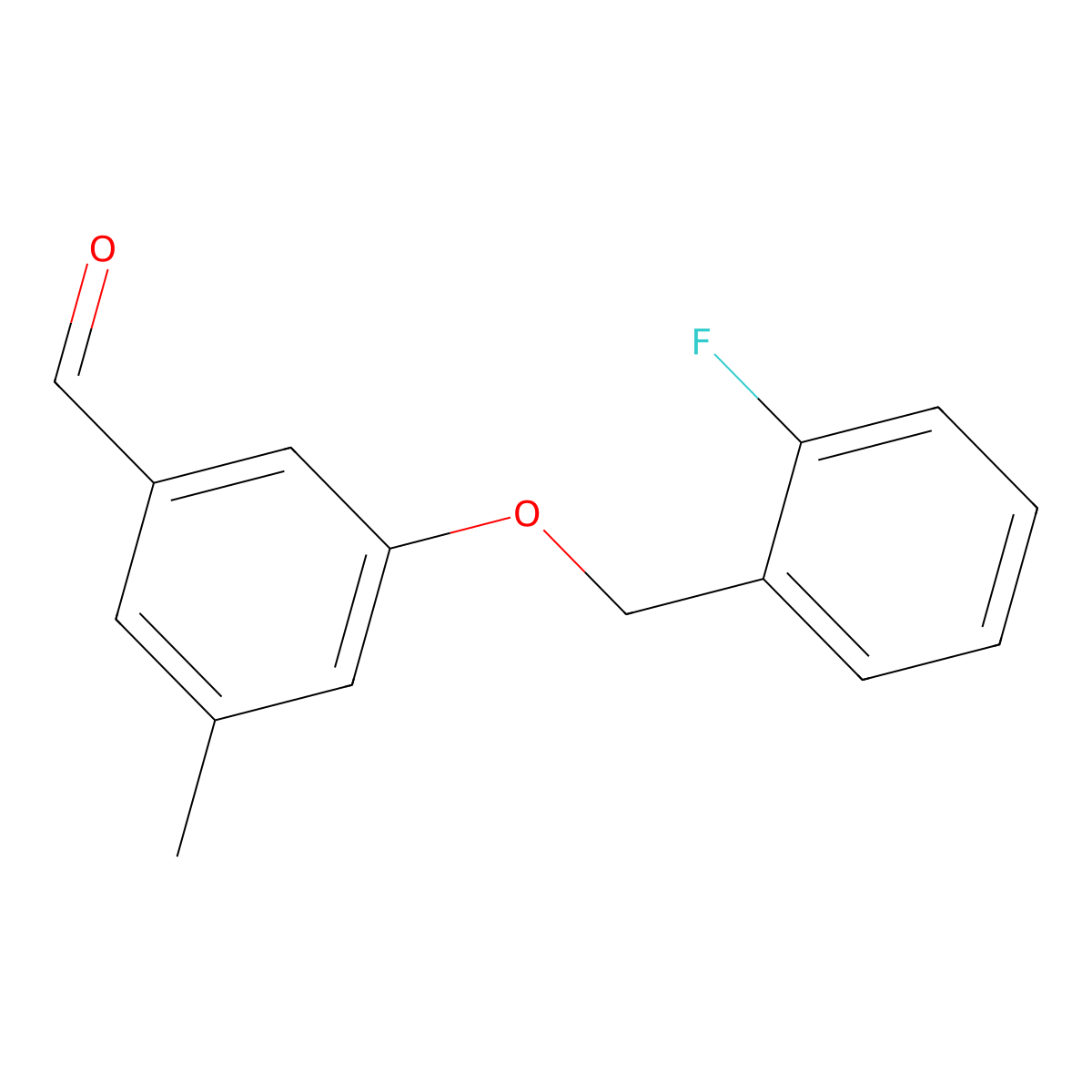 3-((2-Fluorobenzyl)oxy)-5-methylbenzaldehyde molecular structure, CAS 2918869-05-1
