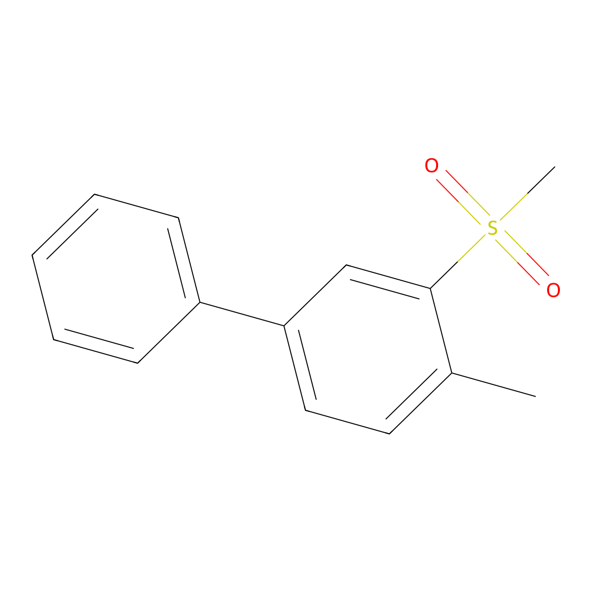 4-Methyl-3-(methylsulfonyl)-1,1'-biphenyl molecular structure, CAS 2918872-32-7