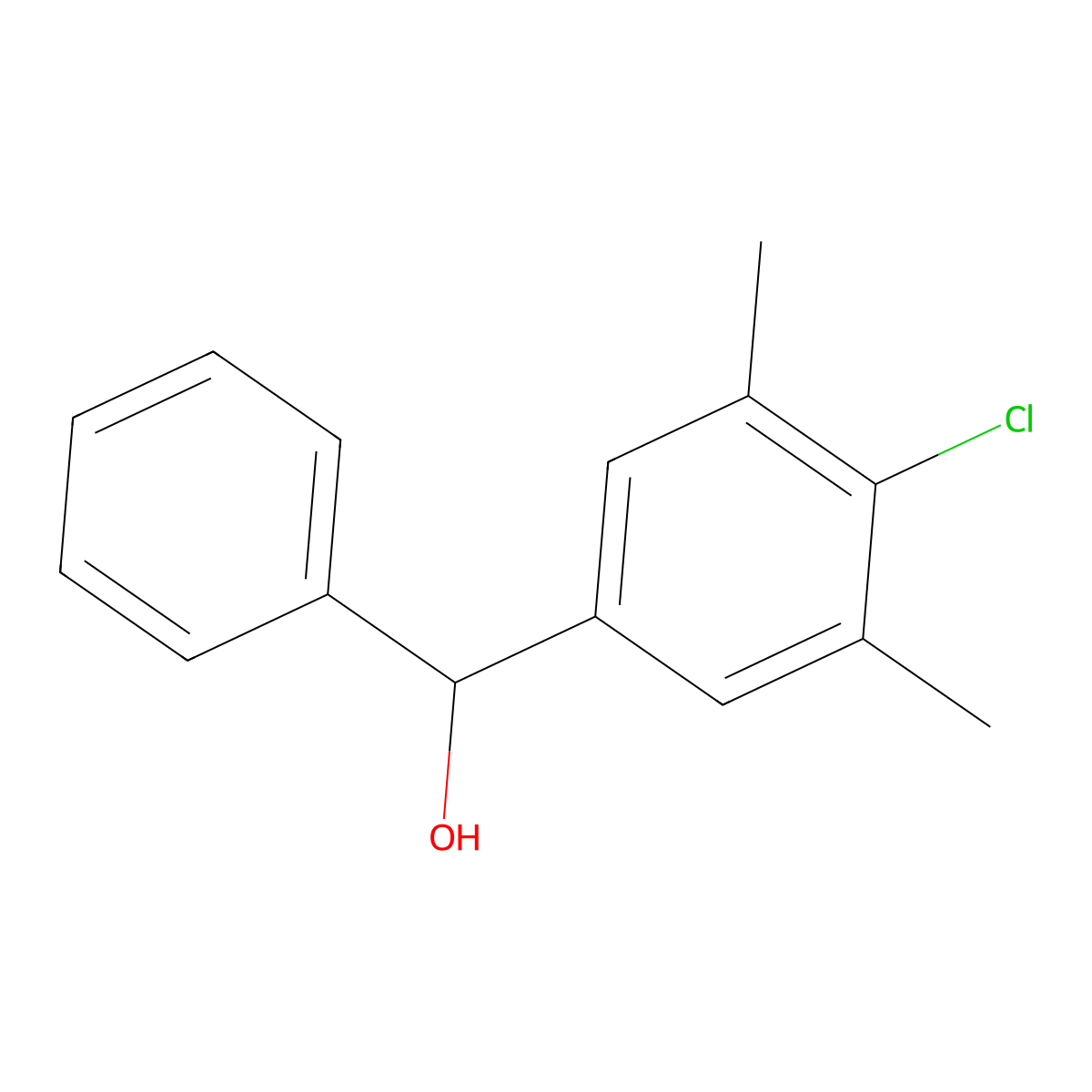 (4-Chloro-3,5-dimethylphenyl)(phenyl)methanol molecular structure, CAS 2918873-48-8