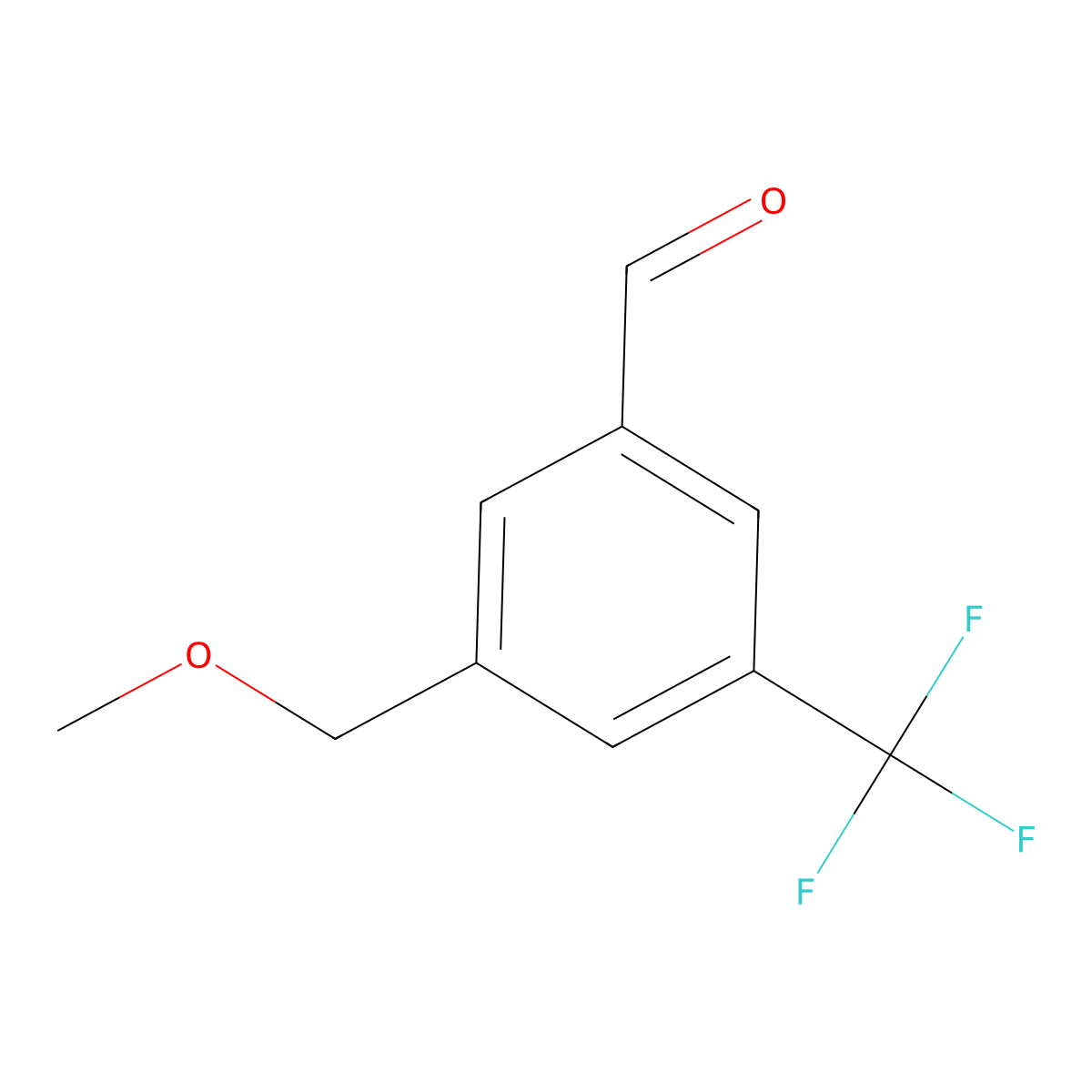 3-(Methoxymethyl)-5-(trifluoromethyl)benZaldehyde molecular structure, CAS 2918874-17-4