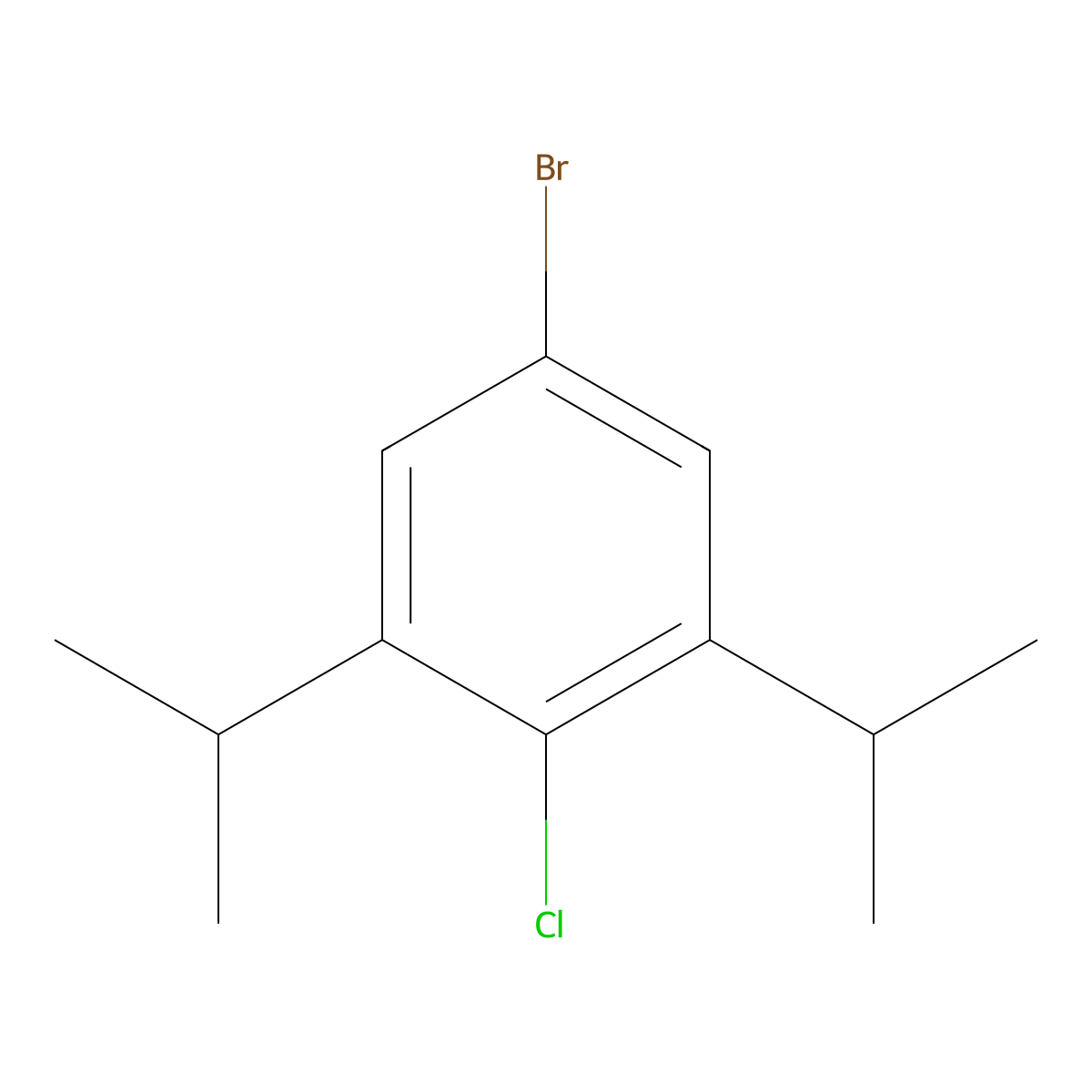 5-Bromo-2-chloro-1,3-diisopropylbenzene molecular structure, CAS 2918876-30-7