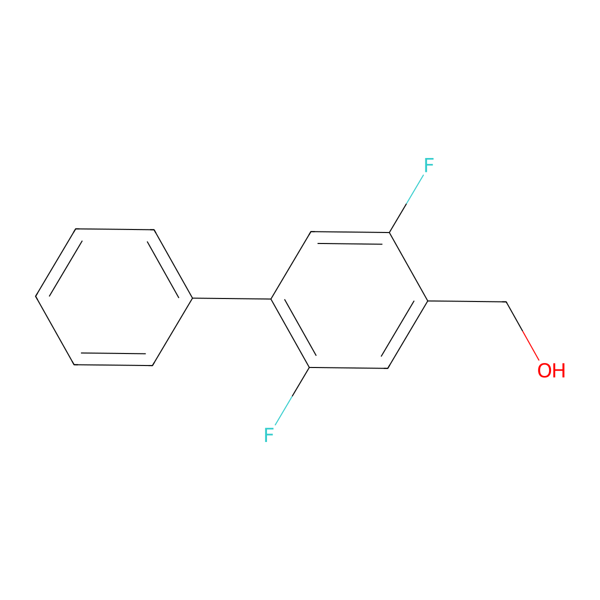(2,5-Difluoro-[1,1'-biphenyl]-4-yl)methanol molecular structure, CAS 2918877-74-2