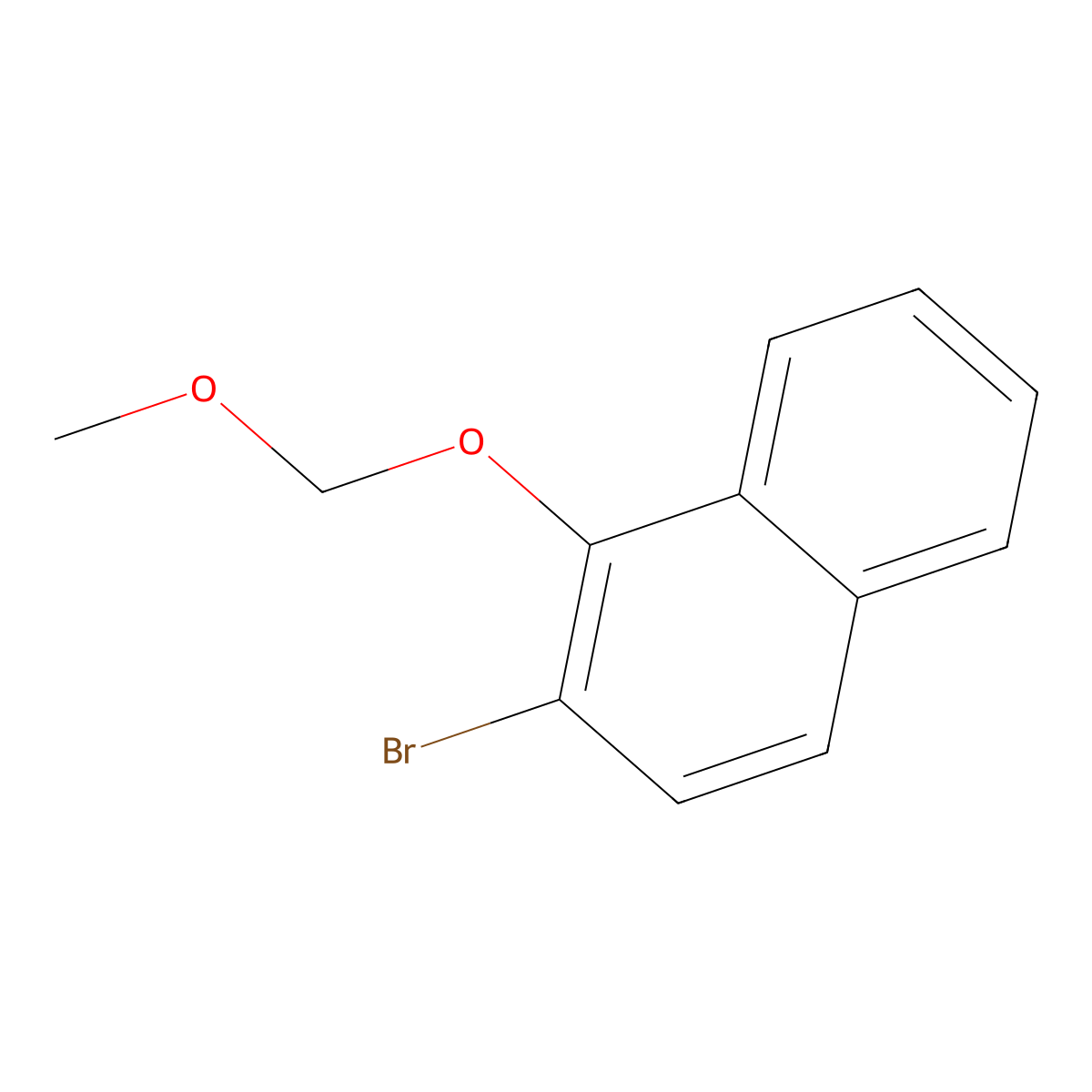 2-Bromo-1-(methoxymethoxy)naphthalene molecular structure, CAS 2918877-88-8