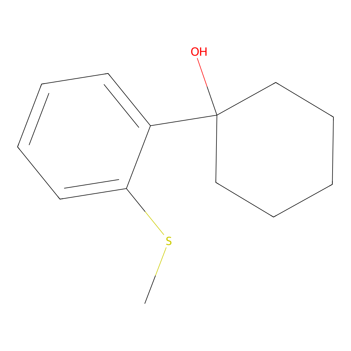 1-(2-(Methylthio)phenyl)cyclohexanol molecular structure, CAS 2918878-62-1