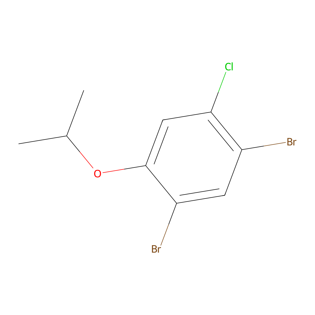 1,5-Dibromo-2-chloro-4-isopropoxybenzene molecular structure, CAS 2918881-46-4