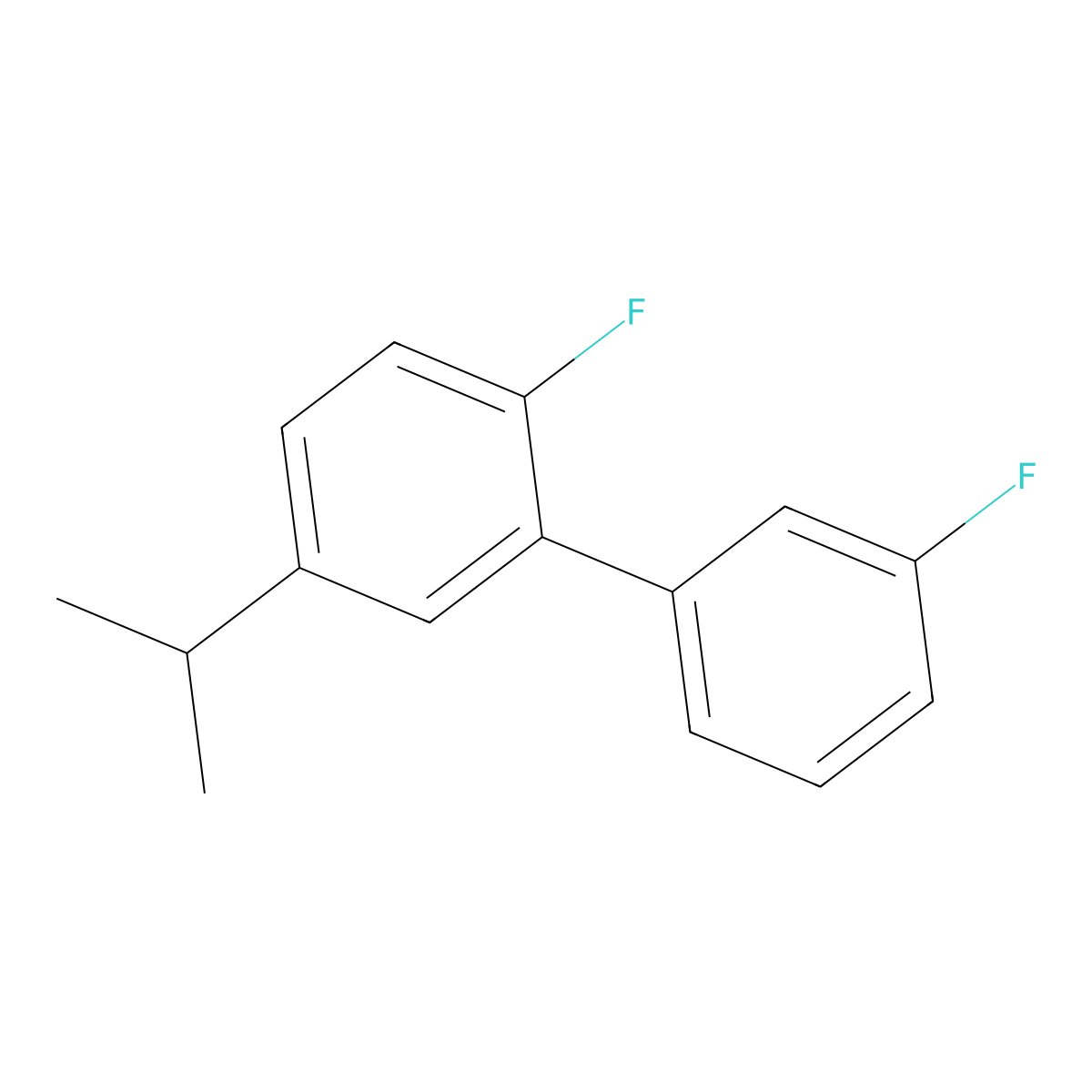 2,3'-Difluoro-5-isopropyl-1,1'-biphenyl molecular structure, CAS 2918882-32-1
