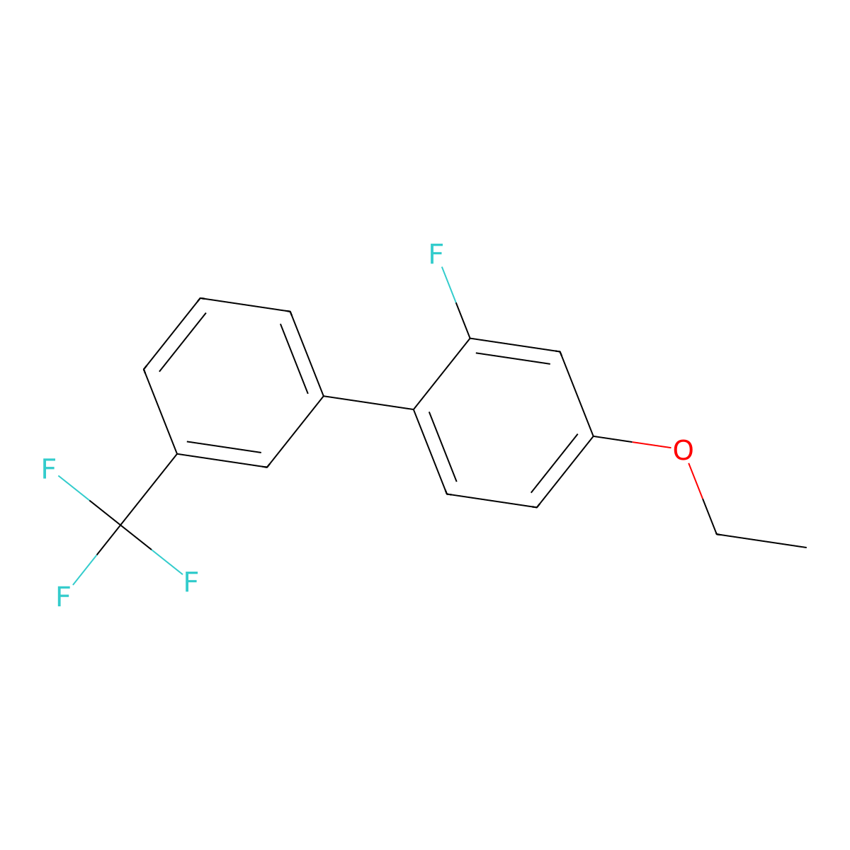 4-Ethoxy-2-fluoro-3'-(trifluoromethyl)-1,1'-biphenyl molecular structure, CAS 2918882-44-5