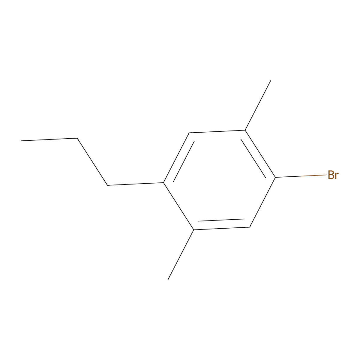 1-Bromo-2,5-dimethyl-4-propylbenzene molecular structure, CAS 2918882-49-0