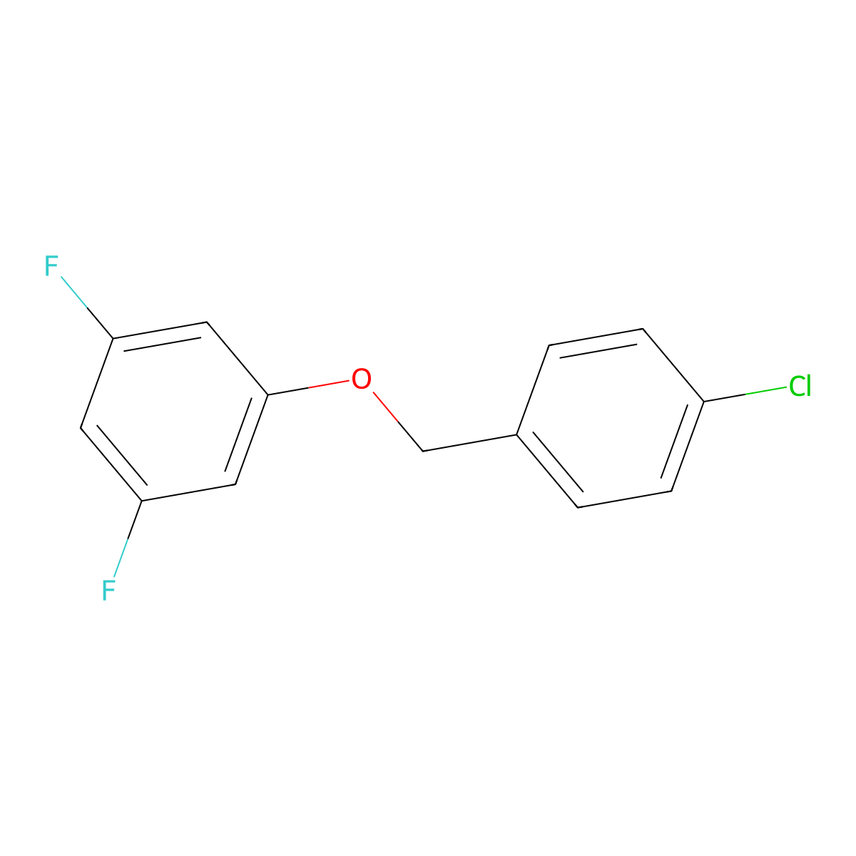 1-((4-Chlorobenzyl)oxy)-3,5-difluorobenzene molecular structure, CAS 2918882-57-0