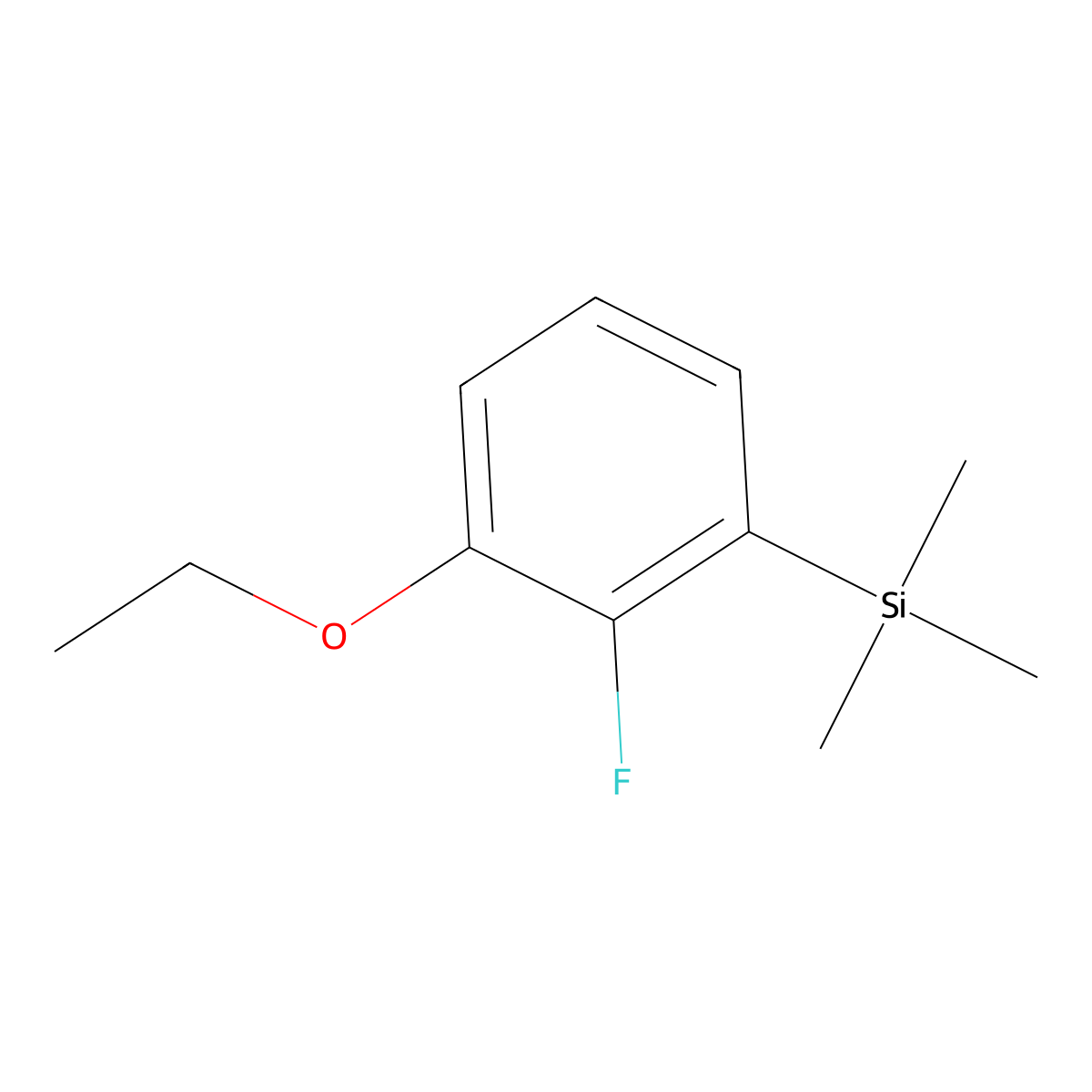 (3-Ethoxy-2-fluorophenyl)trimethylsilane molecular structure, CAS 2918884-95-2