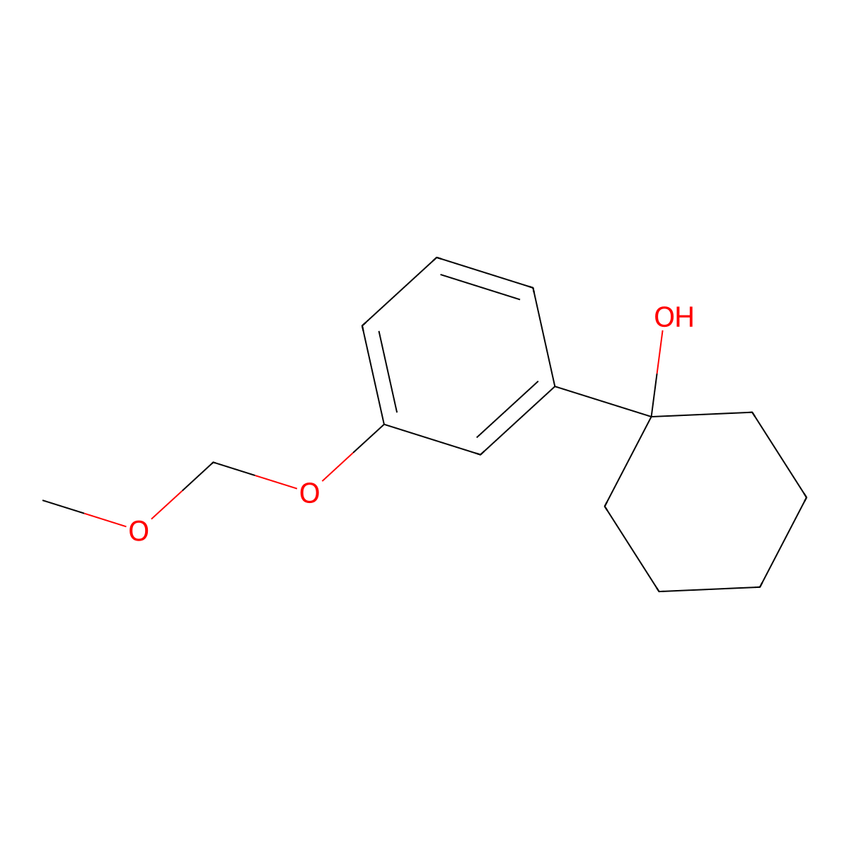 1-(3-(Methoxymethoxy)phenyl)cyclohexanol molecular structure, CAS 2918885-18-2