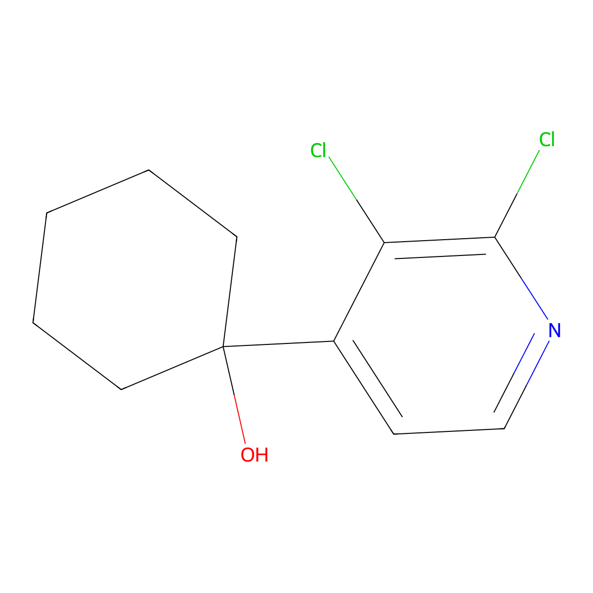 1-(2,3-Dichloropyridin-4-yl)cyclohexanol molecular structure, CAS 2918888-29-4