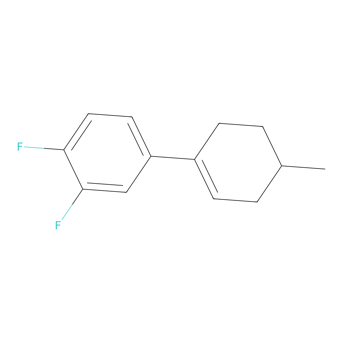 3',4'-Difluoro-4-methyl-2,3,4,5-tetrahydro-1,1'-biphenyl molecular structure, CAS 2918892-25-6