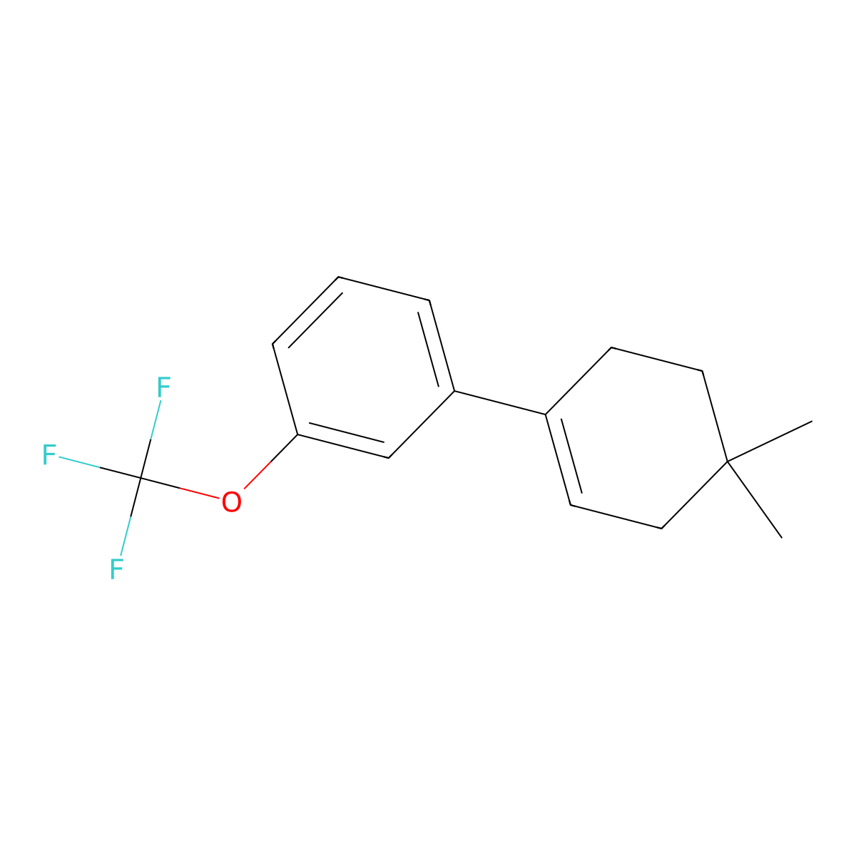 4,4-Dimethyl-3'-(trifluoromethoxy)-2,3,4,5-tetrahydro-1,1'-biphenyl molecular structure, CAS 2918892-40-5