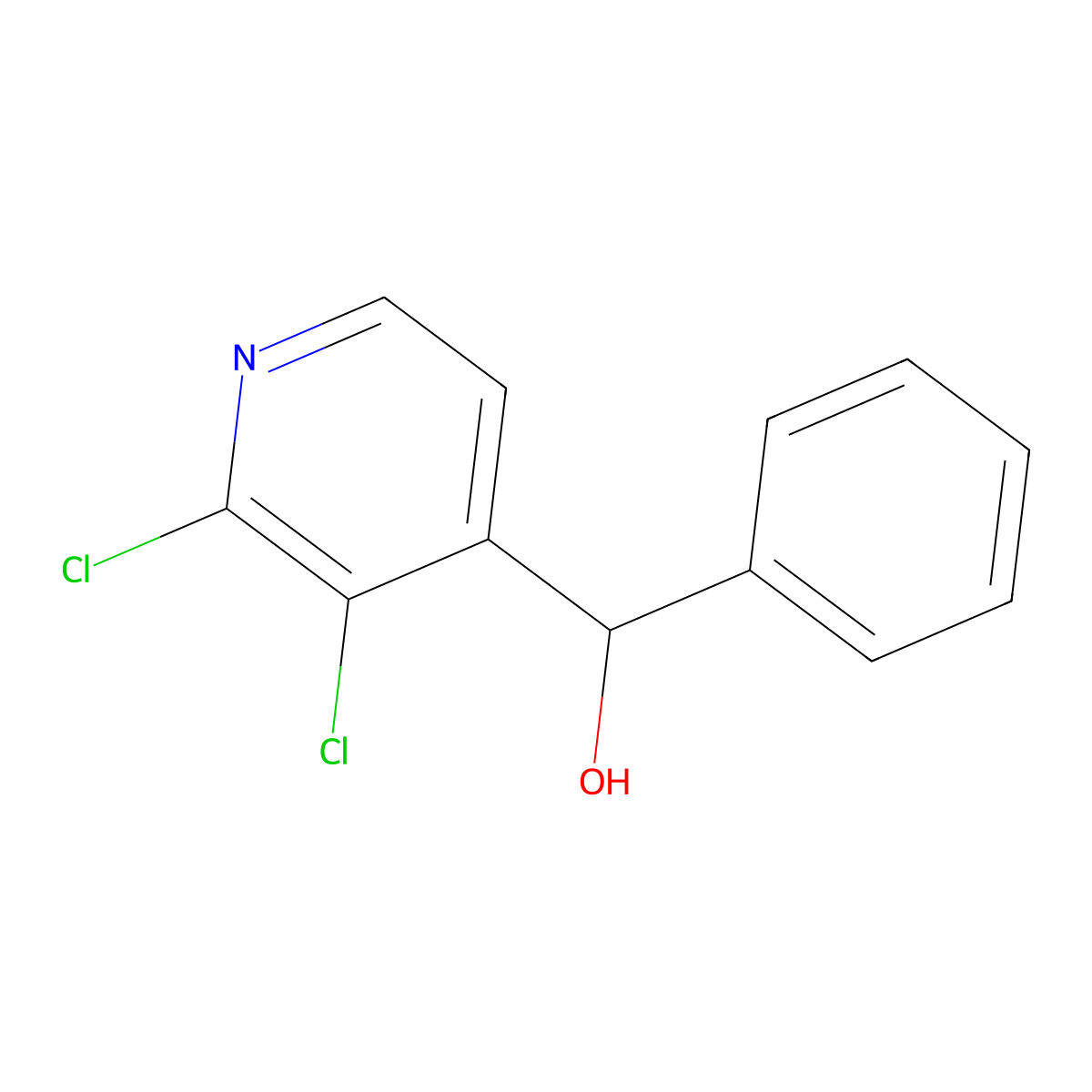 (2,3-Dichloropyridin-4-yl)(phenyl)methanol molecular structure, CAS 2918892-94-9