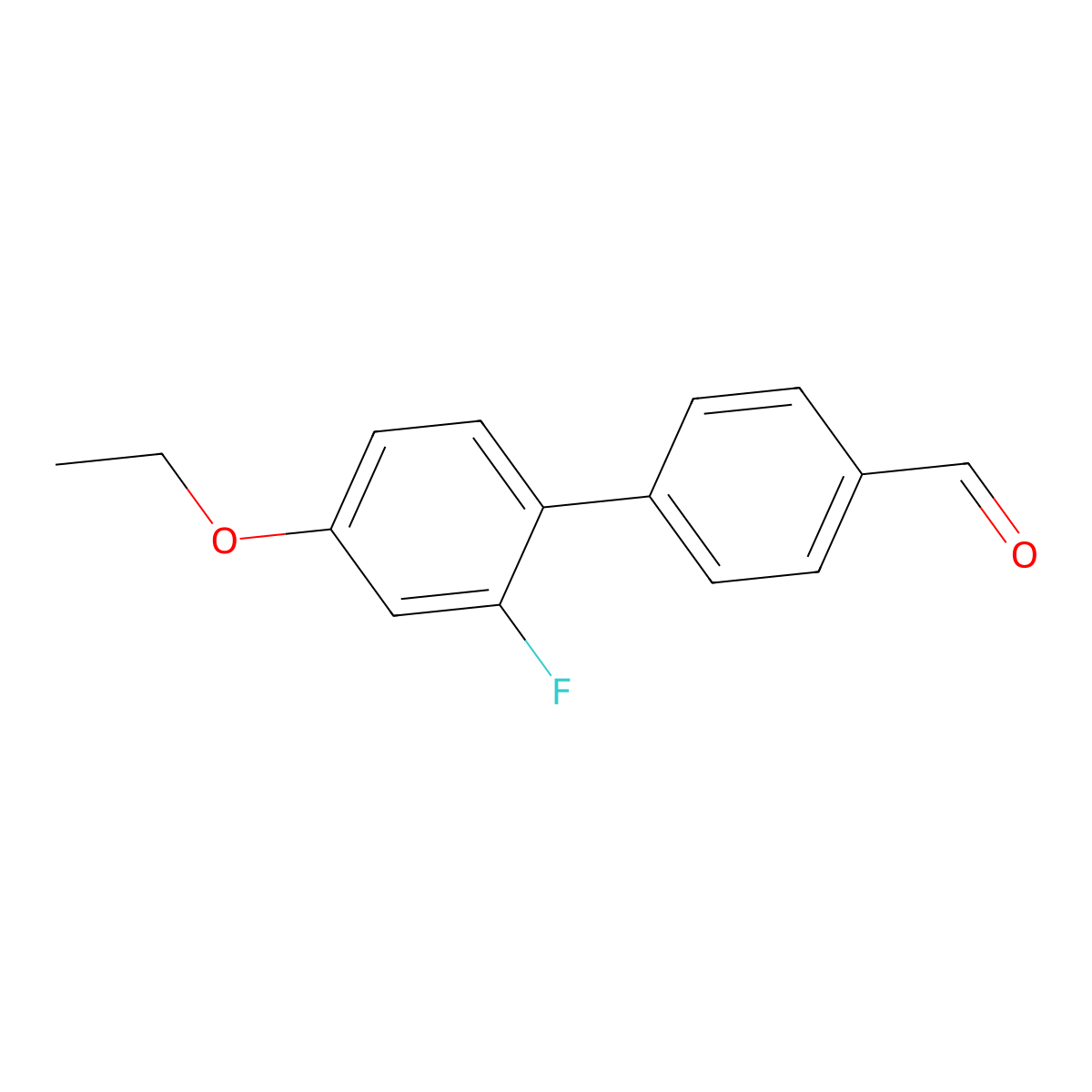4'-Ethoxy-2'-fluoro-[1,1'-biphenyl]-4-carbaldehyde molecular structure, CAS 2918893-05-5
