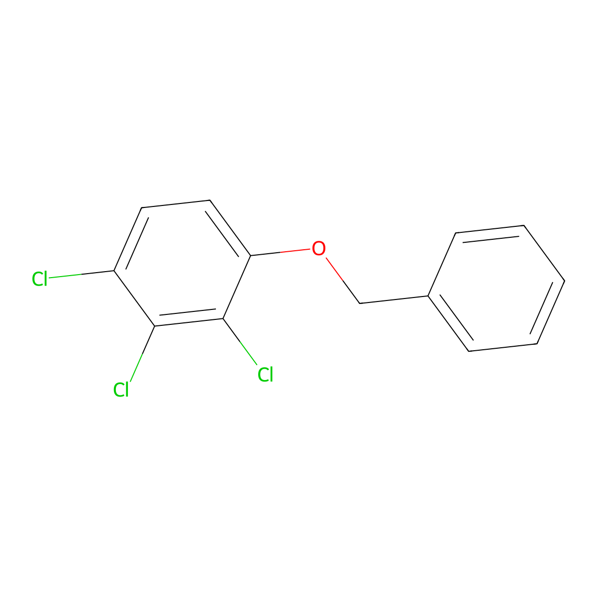 1-(Benzyloxy)-2,3,4-trichlorobenzene molecular structure, CAS 2918893-13-5