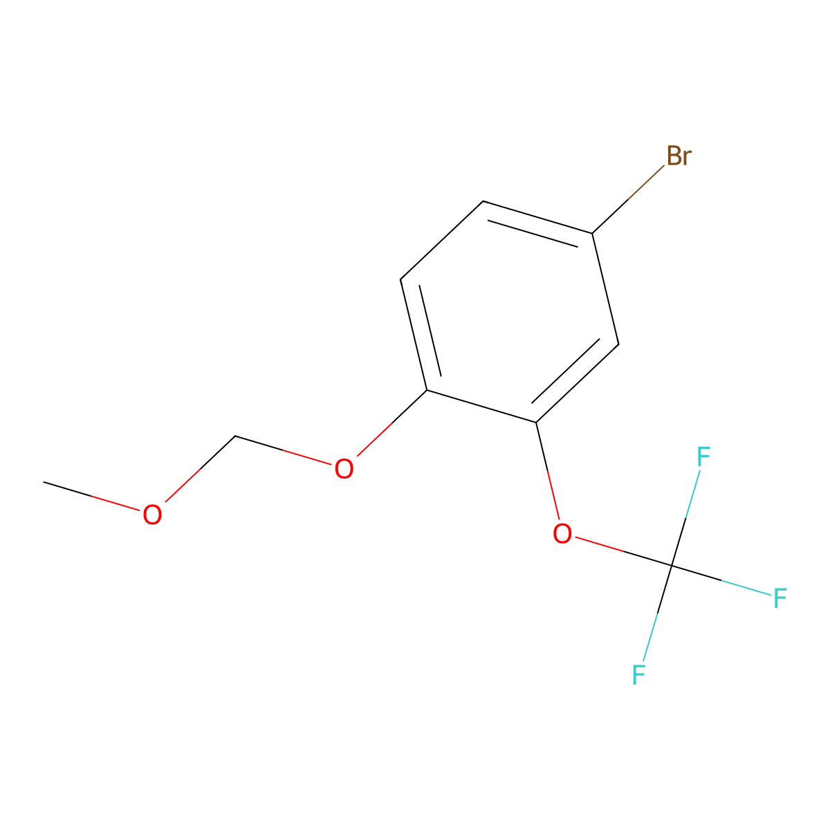 4-Bromo-1-(methoxymethoxy)-2-(trifluoromethoxy)benZene molecular structure, CAS 2918893-47-5