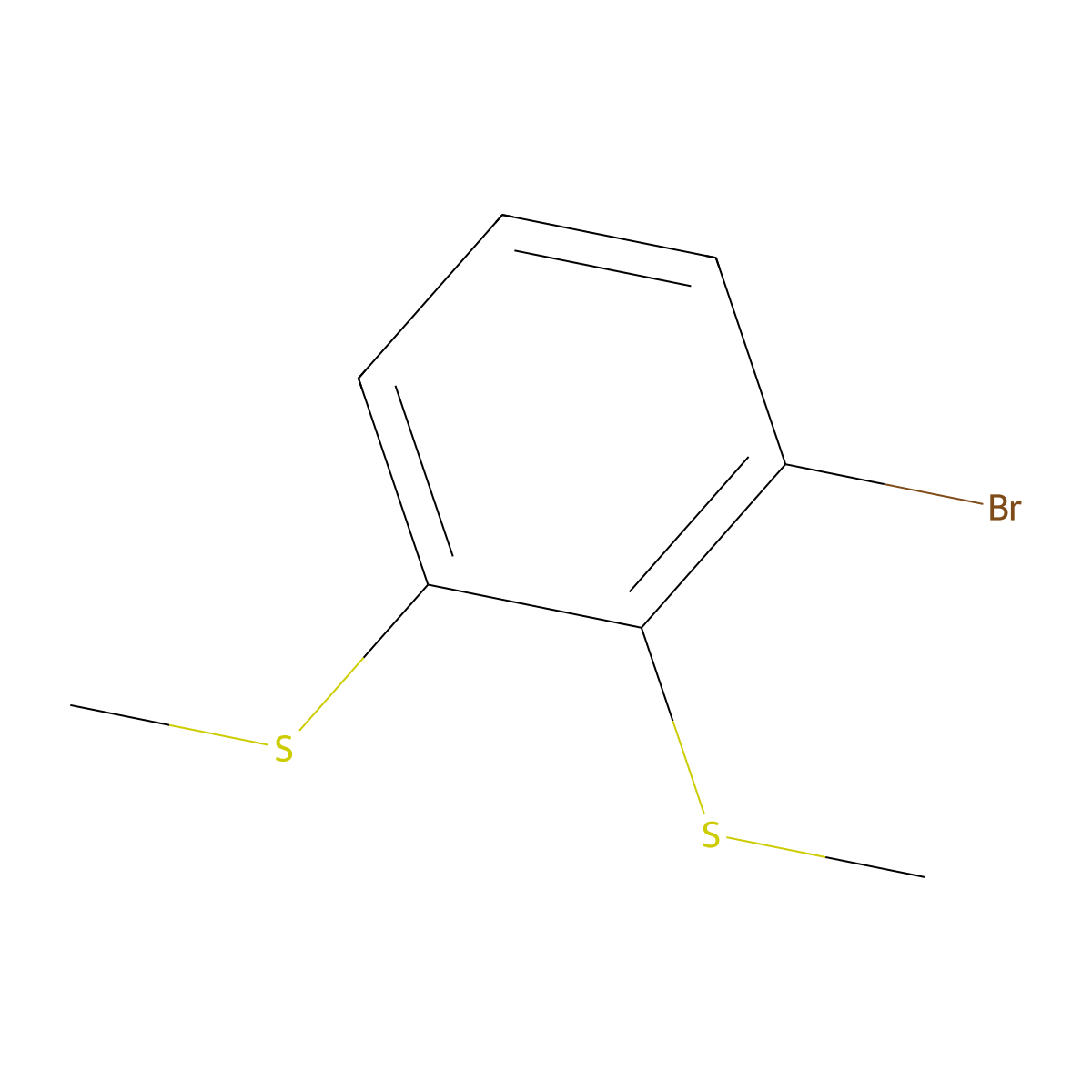 (3-Bromo-1,2-phenylene)bis(methylsulfane) molecular structure, CAS 2918895-18-6