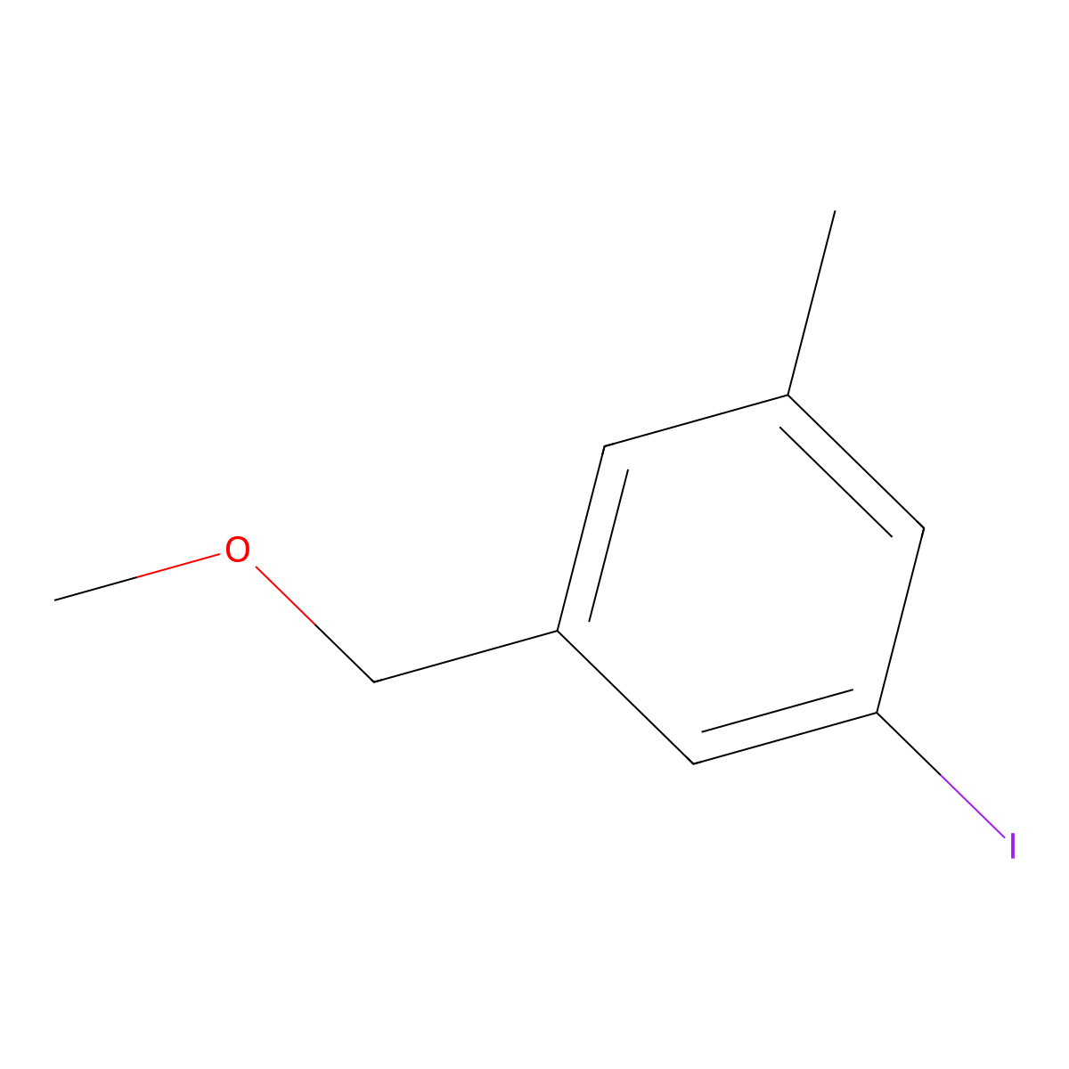 1-Iodo-3-(methoxymethyl)-5-methylbenzene molecular structure, CAS 2918898-97-0