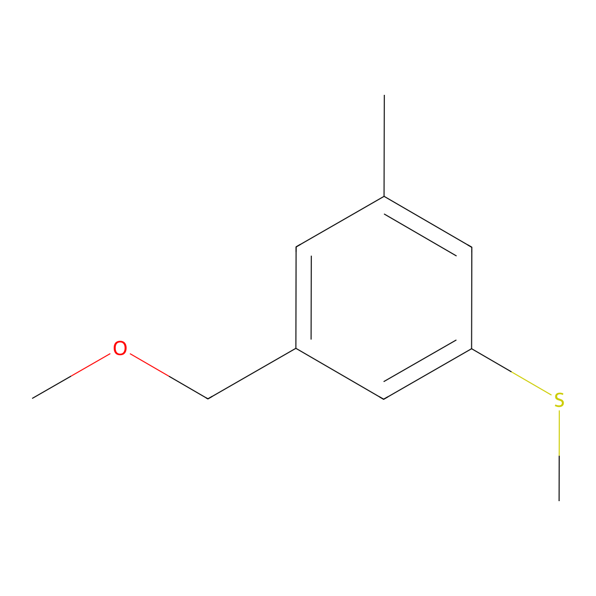 (3-(Methoxymethyl)-5-methylphenyl)(methyl)sulfane molecular structure, CAS 2918899-05-3