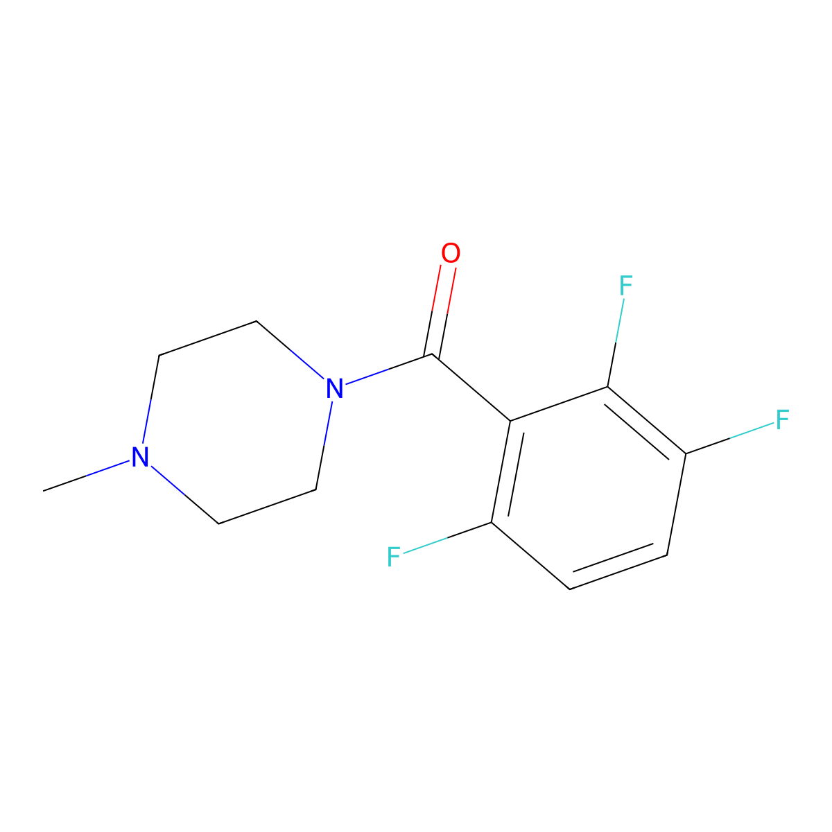 (4-MethylpiperaZin-1-yl)(2,3,6-trifluorophenyl)methanone molecular structure, CAS 2918899-14-4
