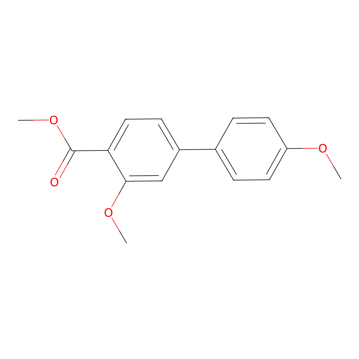Methyl 3,4'-dimethoxy-[1,1'-biphenyl]-4-carboxylate molecular structure, CAS 2918899-23-5