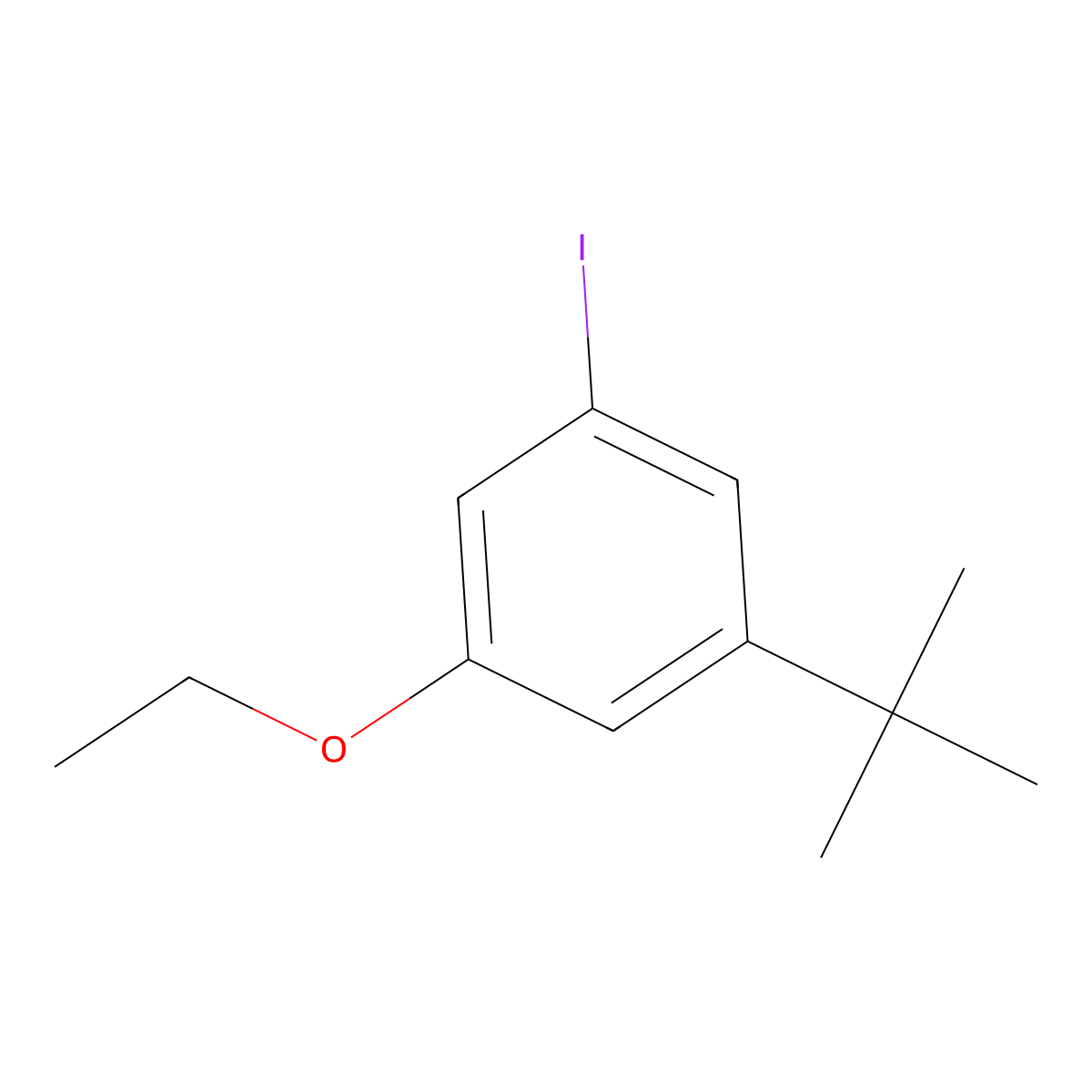 1-(Tert-butyl)-3-ethoxy-5-iodobenzene molecular structure, CAS 2918900-32-8