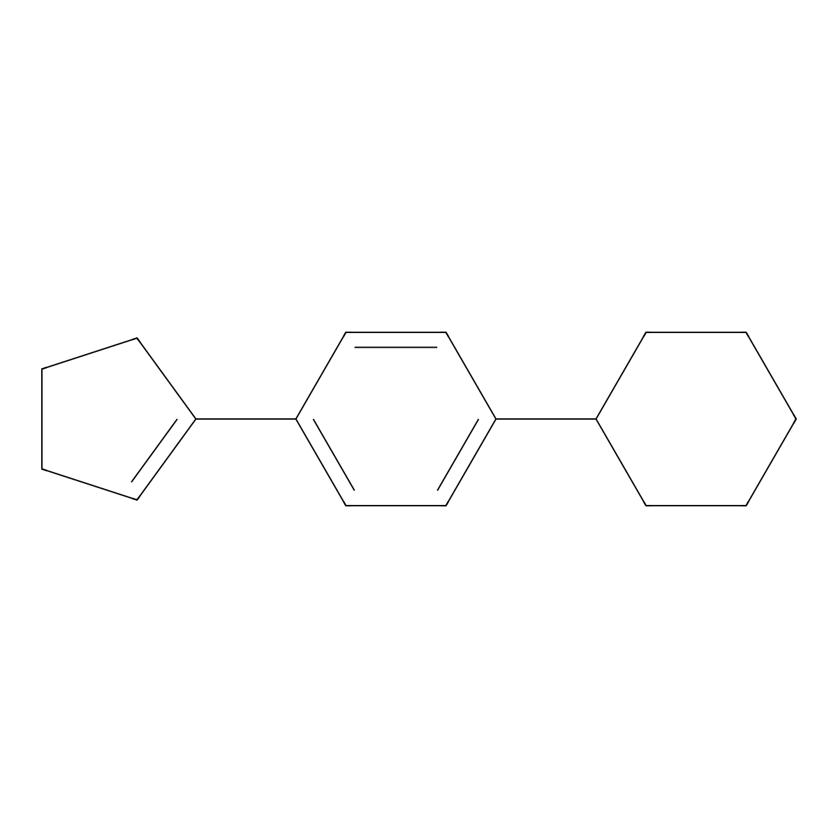 1-Cyclohexyl-4-(cyclopent-1-en-1-yl)benzene molecular structure, CAS 2918900-59-9