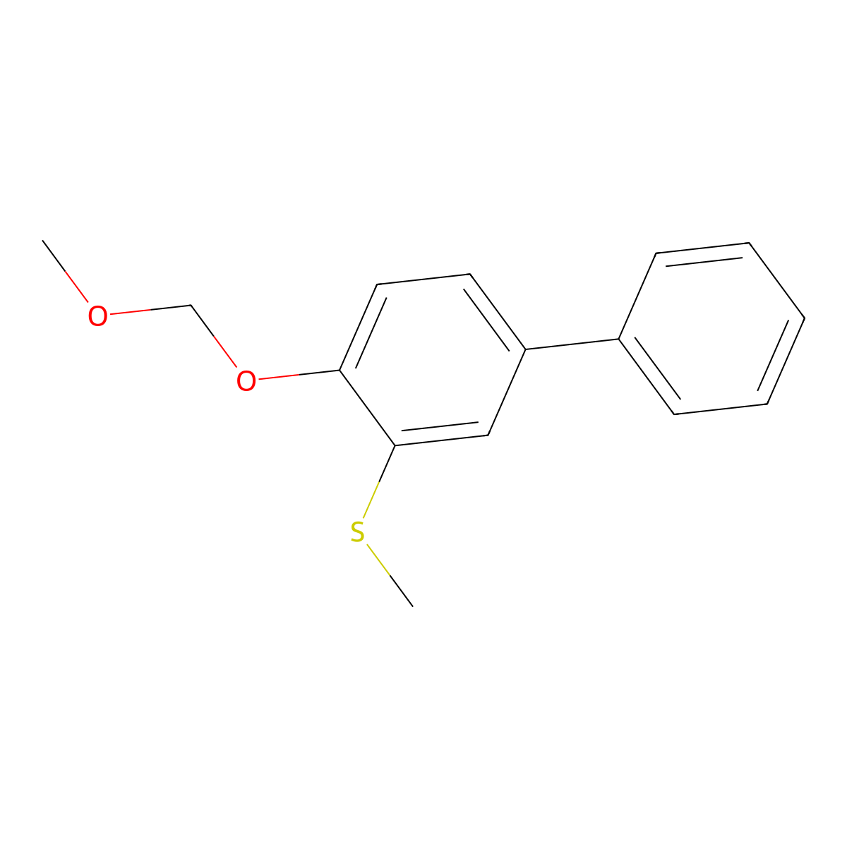 (4-(Methoxymethoxy)-[1,1'-biphenyl]-3-yl)(methyl)sulfane molecular structure, CAS 2918900-64-6
