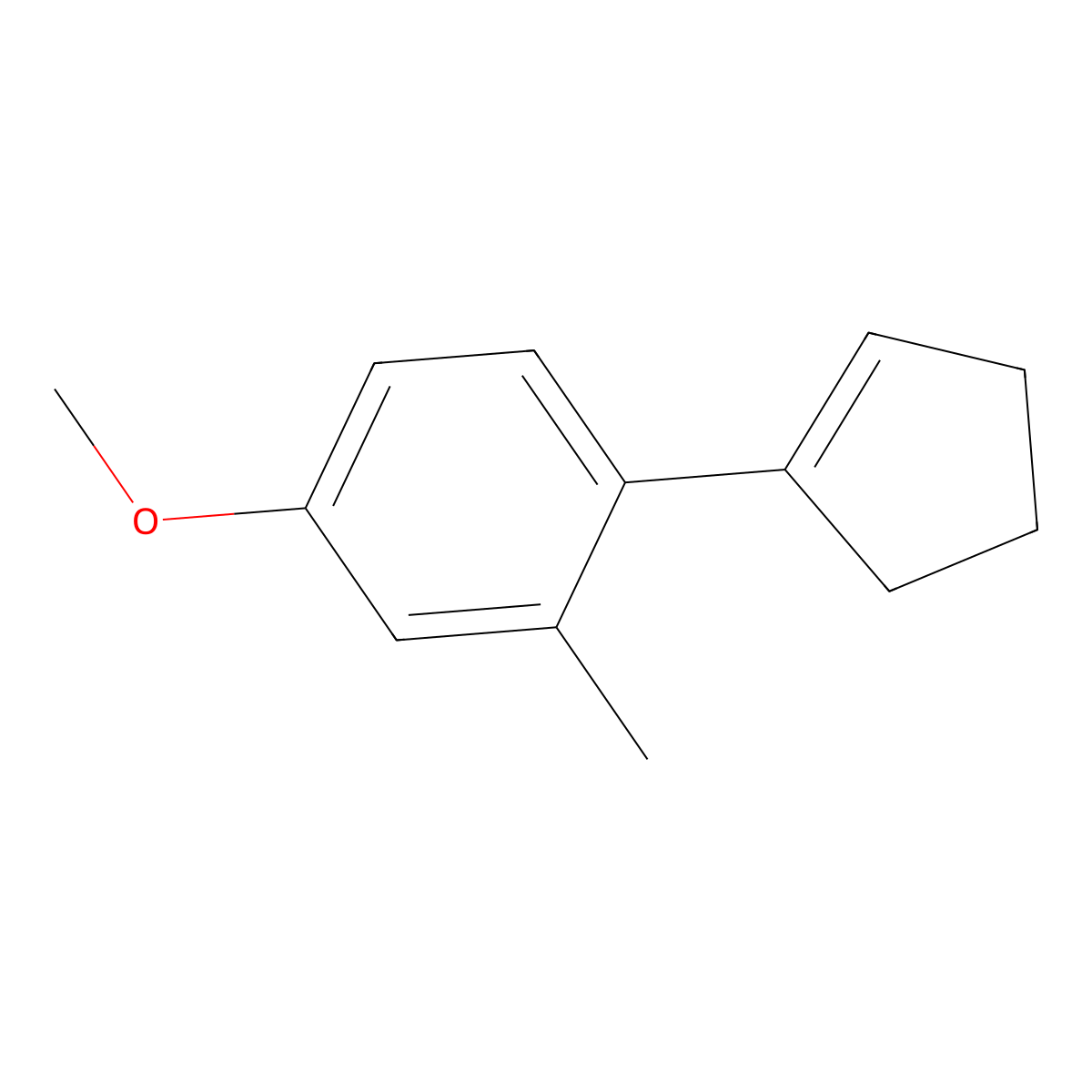 1-(Cyclopent-1-en-1-yl)-4-methoxy-2-methylbenzene molecular structure, CAS 2918900-67-9