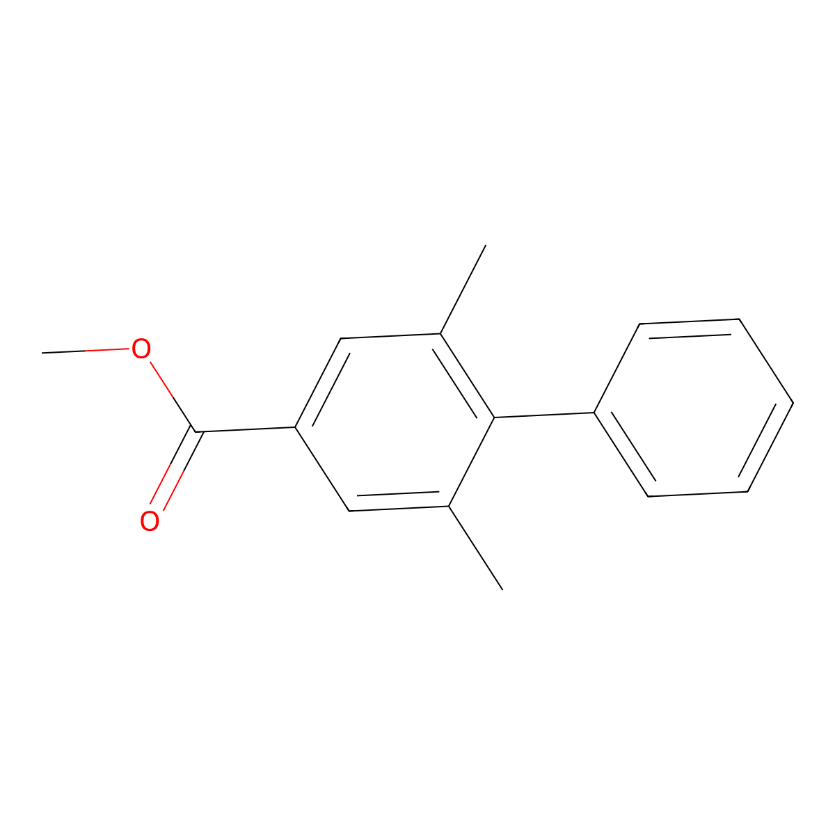 Methyl 2,6-dimethyl-[1,1'-biphenyl]-4-carboxylate molecular structure, CAS 2918902-24-4