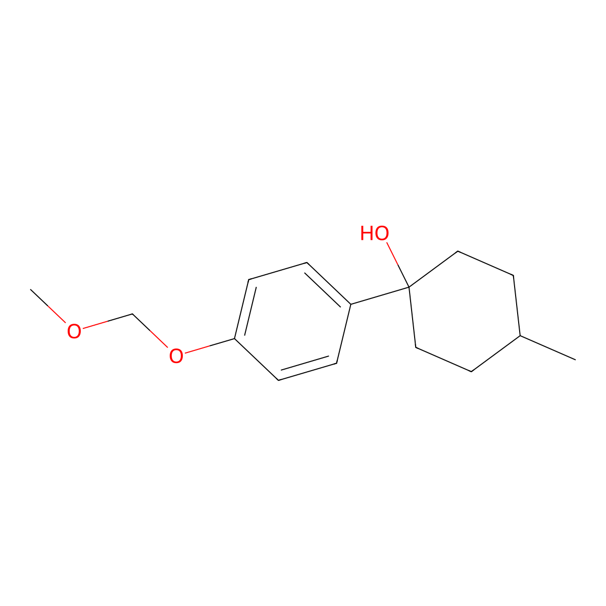 1-(4-(Methoxymethoxy)phenyl)-4-methylcyclohexanol molecular structure, CAS 2918903-02-1