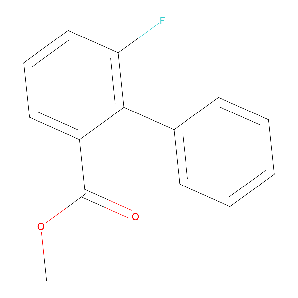 Methyl 6-fluoro-[1,1'-biphenyl]-2-carboxylate molecular structure, CAS 2918903-29-2