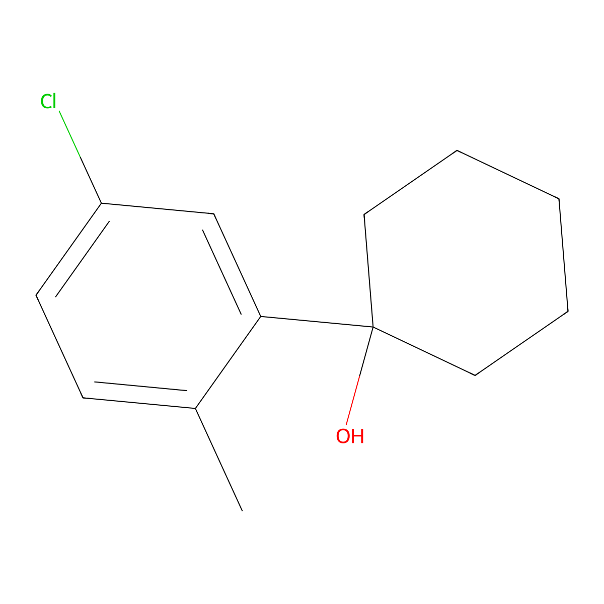 1-(5-Chloro-2-methylphenyl)cyclohexanol molecular structure, CAS 2918905-80-1