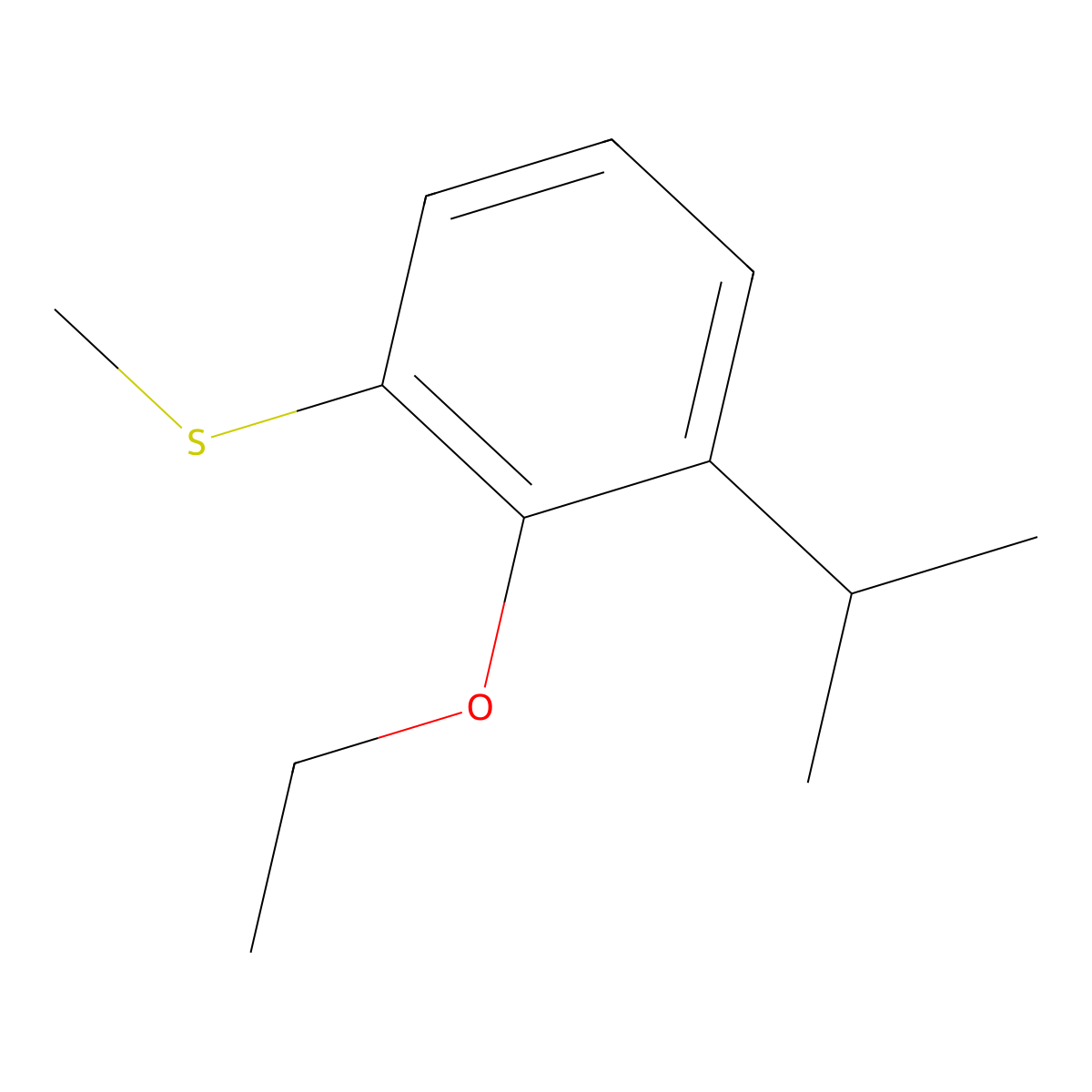 (2-Ethoxy-3-isopropylphenyl)(methyl)sulfane molecular structure, CAS 2918906-49-5