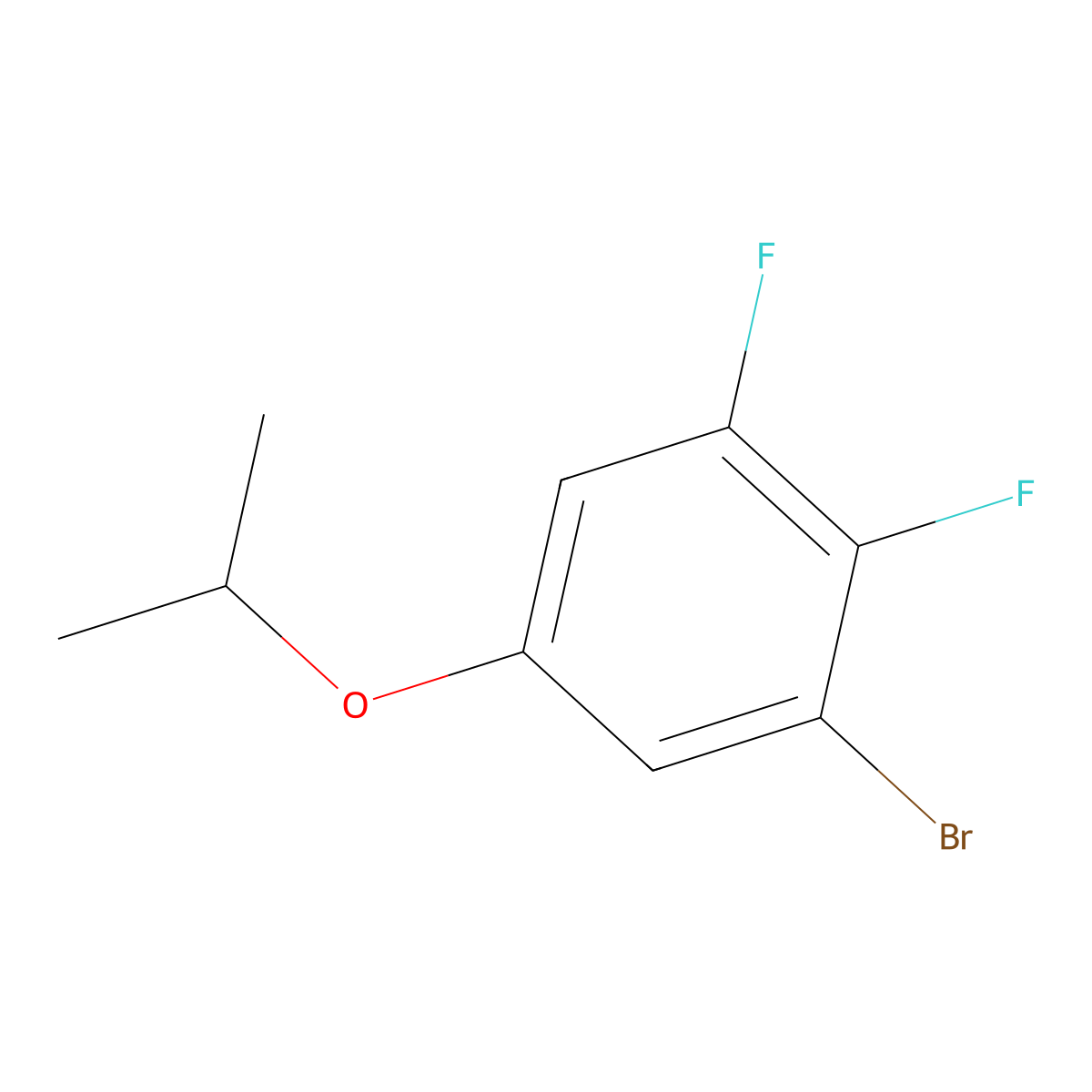 1-Bromo-2,3-difluoro-5-isopropoxybenZene molecular structure, CAS 2918907-65-8