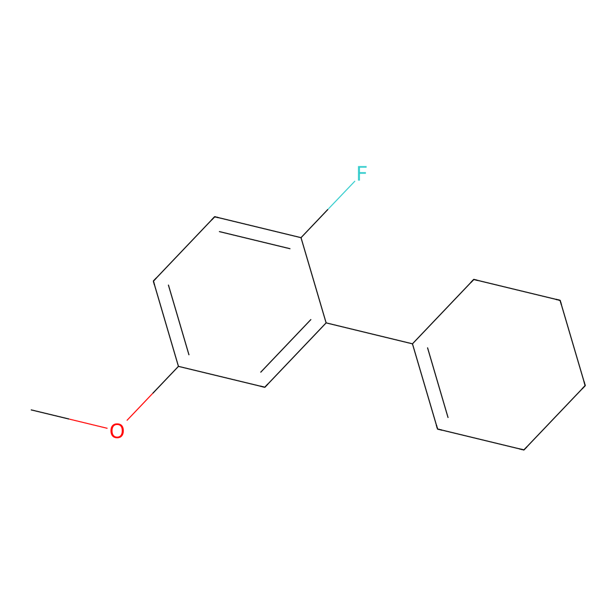 2'-Fluoro-5'-methoxy-2,3,4,5-tetrahydro-1,1'-biphenyl molecular structure, CAS 2918909-60-9