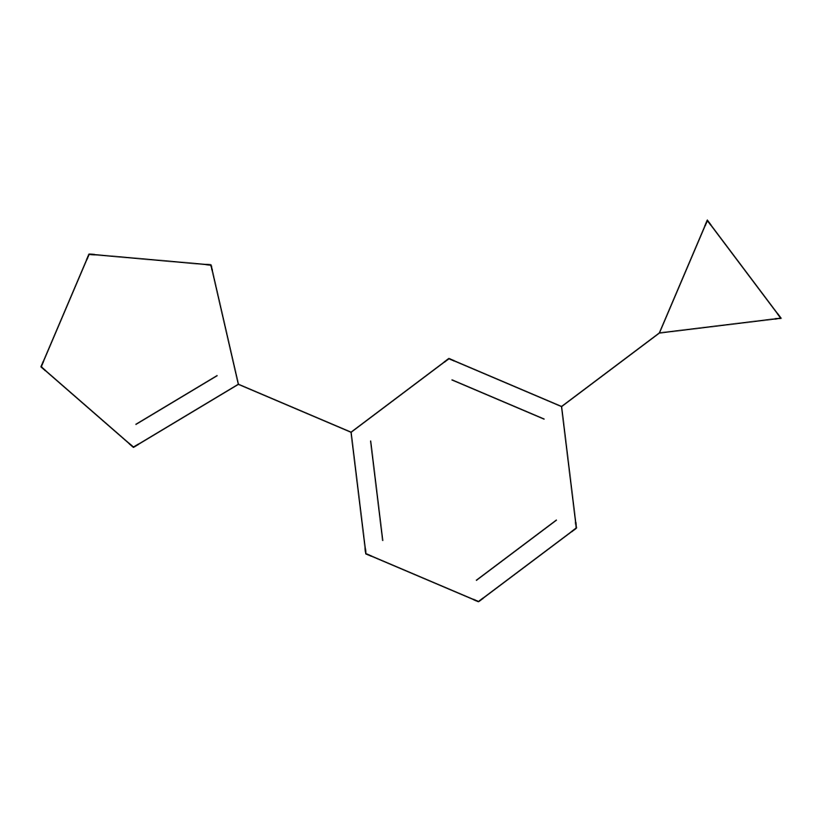 1-(Cyclopent-1-en-1-yl)-3-cyclopropylbenzene molecular structure, CAS 2918910-43-5