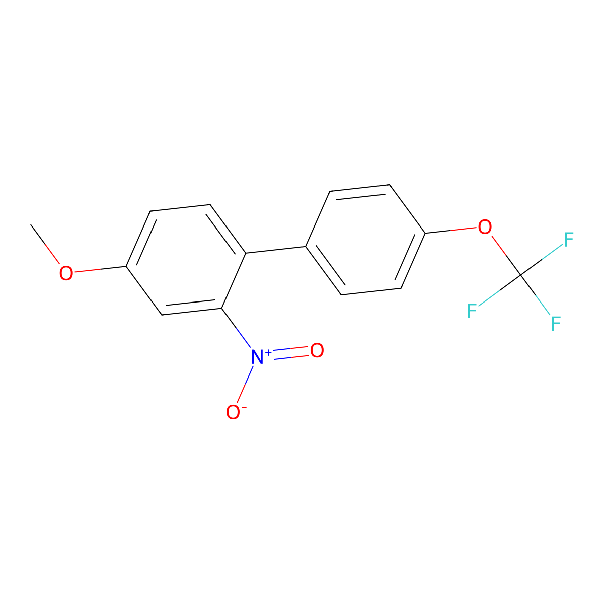 4-Methoxy-2-nitro-4'-(trifluoromethoxy)-1,1'-biphenyl molecular structure, CAS 2918911-62-1