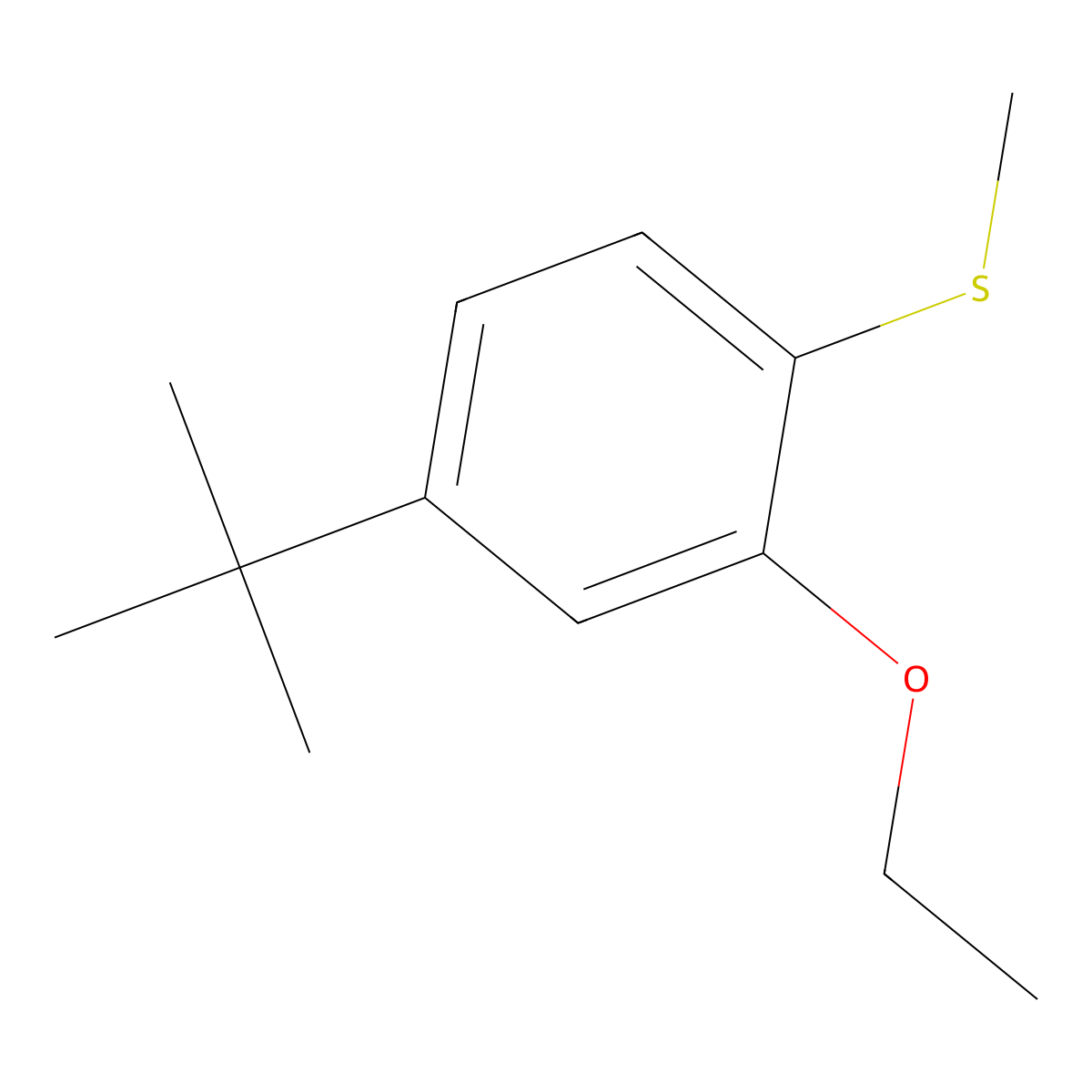 (4-(Tert-butyl)-2-ethoxyphenyl)(methyl)sulfane molecular structure, CAS 2918912-02-2