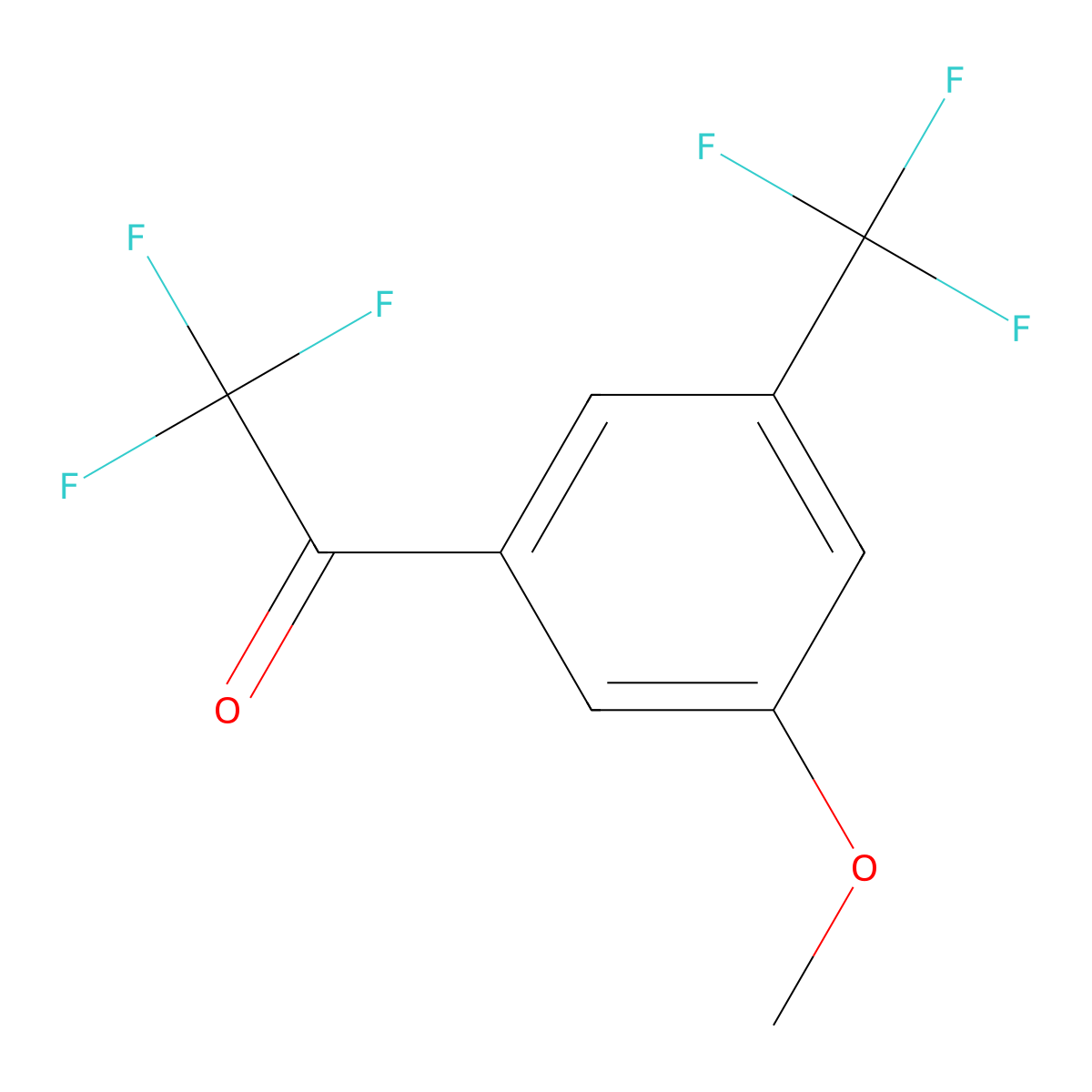 2,2,2-Trifluoro-1-(3-methoxy-5-(trifluoromethyl)phenyl)ethanone molecular structure, CAS 2918912-45-3