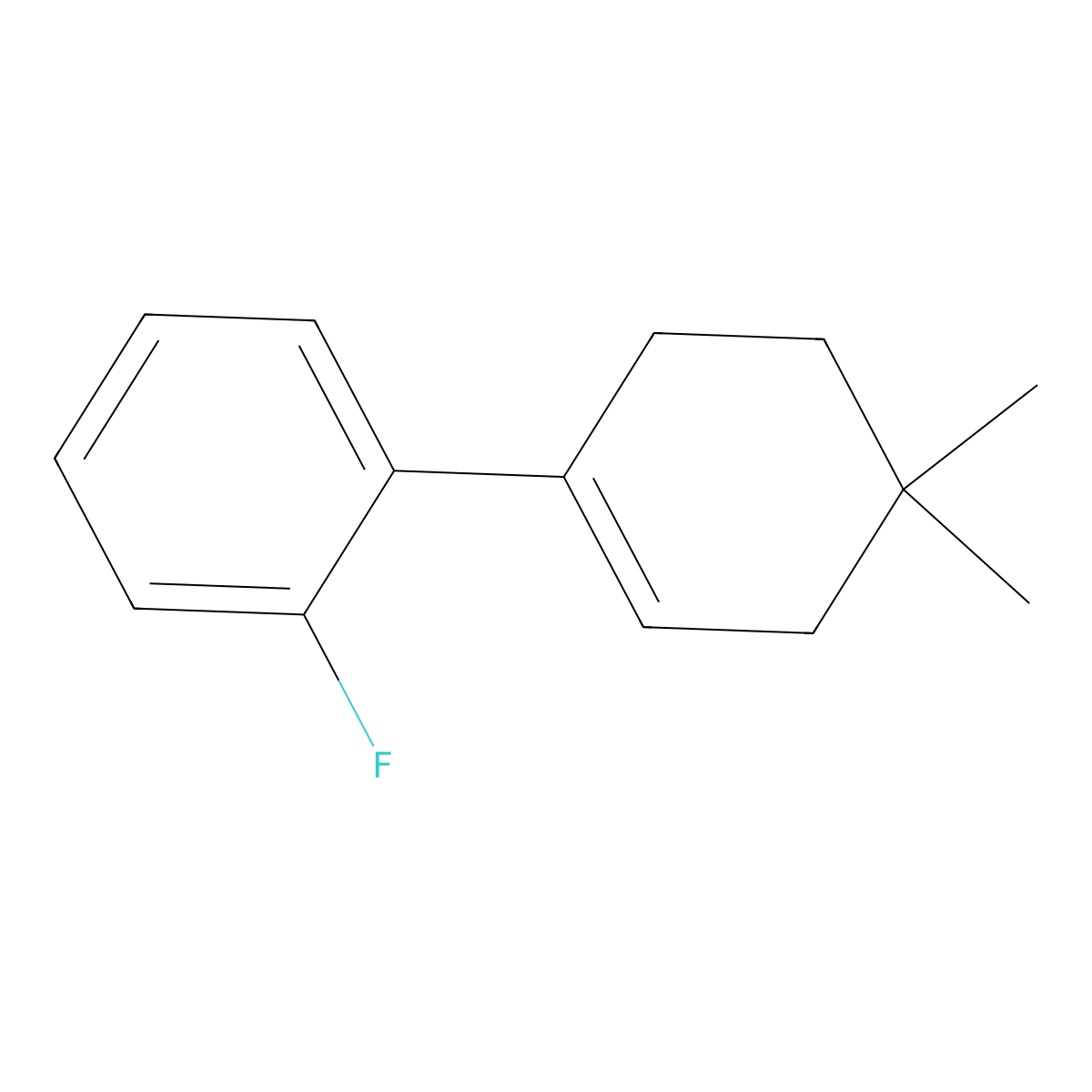 2'-Fluoro-4,4-dimethyl-2,3,4,5-tetrahydro-1,1'-biphenyl molecular structure, CAS 2918913-15-0