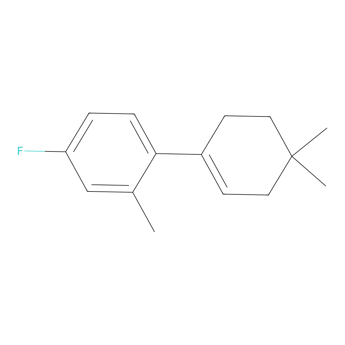 4'-Fluoro-2',4,4-trimethyl-2,3,4,5-tetrahydro-1,1'-biphenyl molecular structure, CAS 2918913-22-9