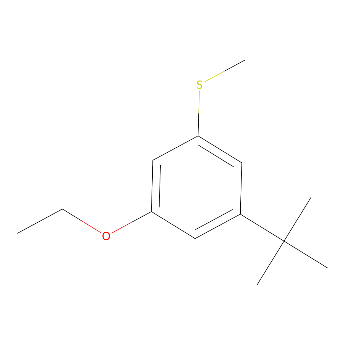 (3-(Tert-butyl)-5-ethoxyphenyl)(methyl)sulfane molecular structure, CAS 2918916-46-6
